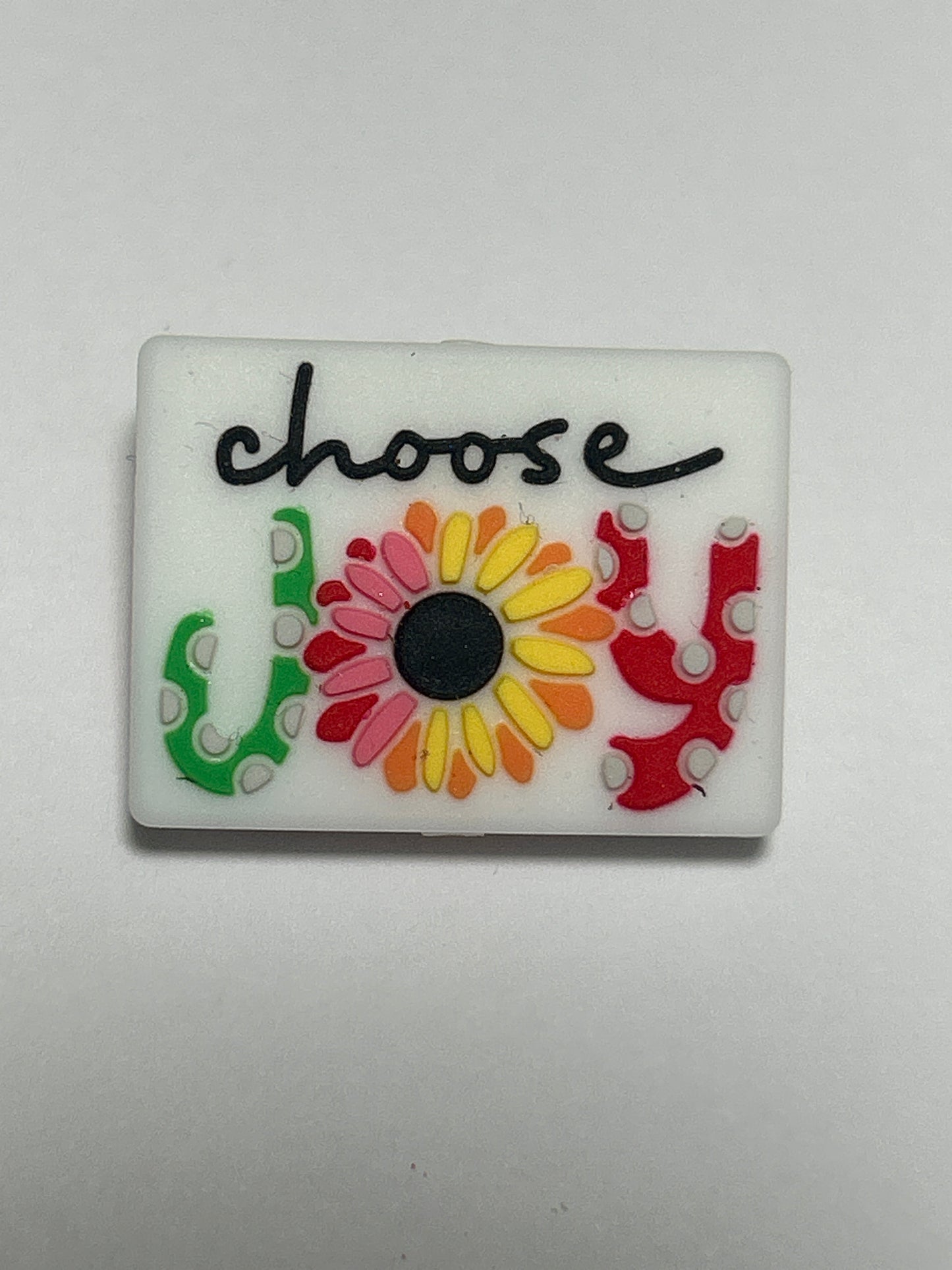 Choose Joy -Silicone Focal Bead