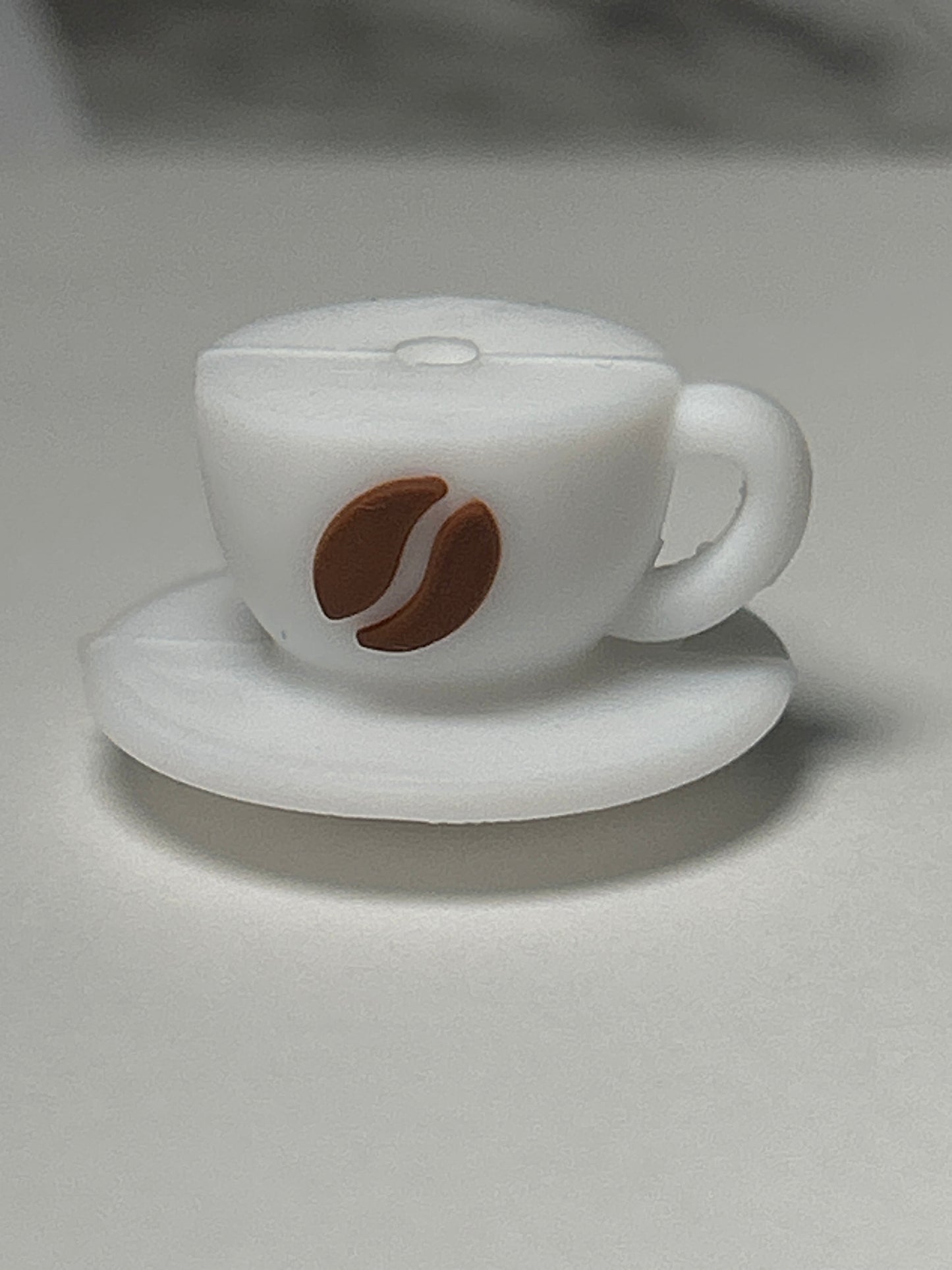 3D Coffee Pot Head or Coffee Cup w/saucer Silicone Focal Bead