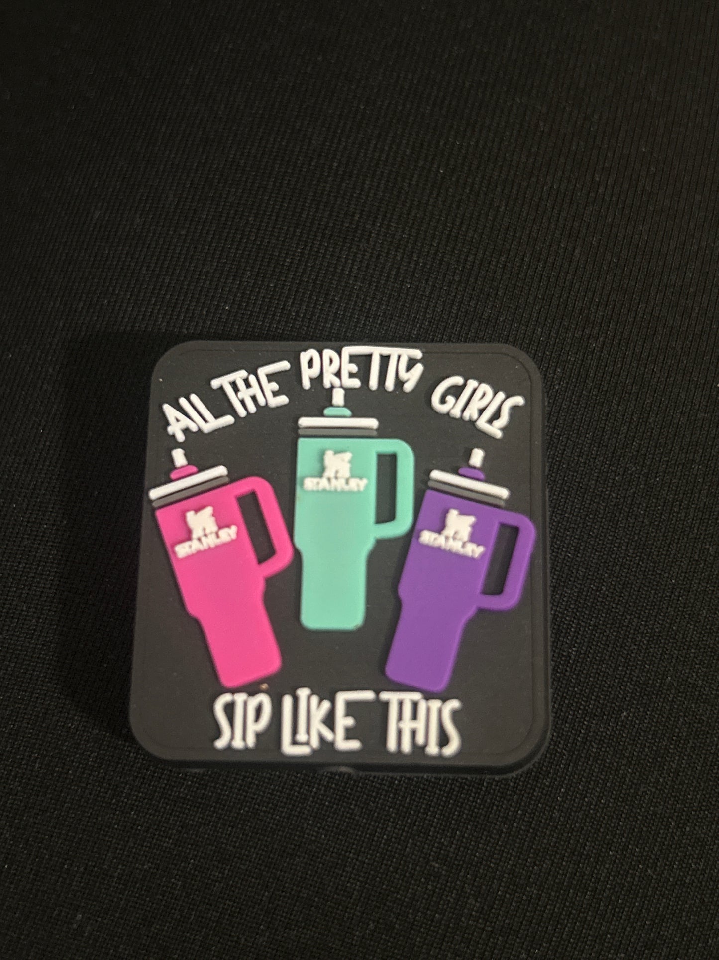 All the pretty girls sip like this Focal Bead
