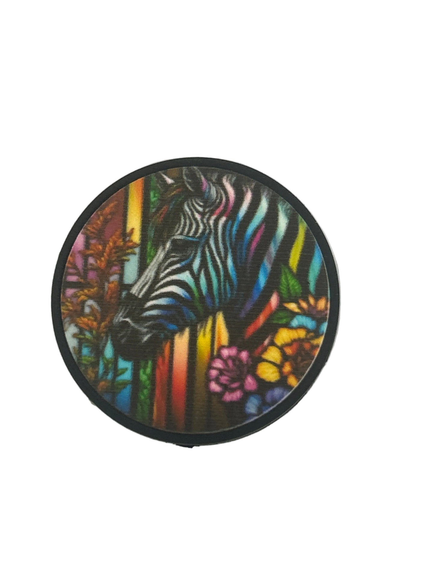 Zebra - Colorful Focal Bead