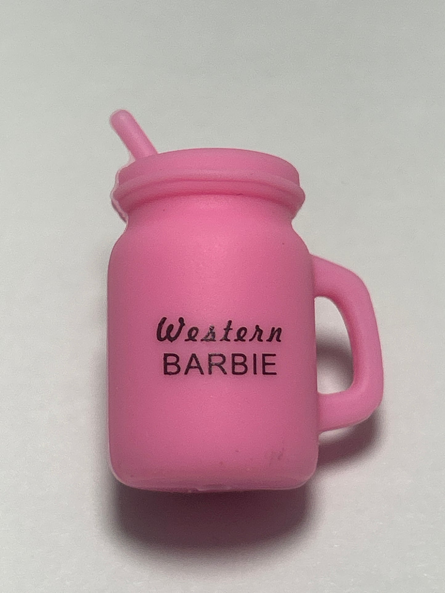 Western Barbie Mason Jar -Focal Bead