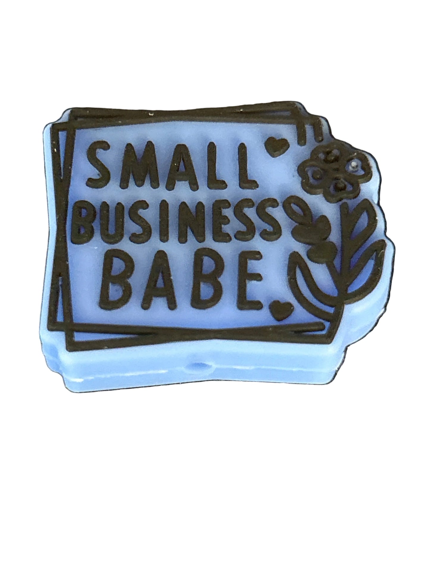 Small Business Babe - Blue Focal Bead
