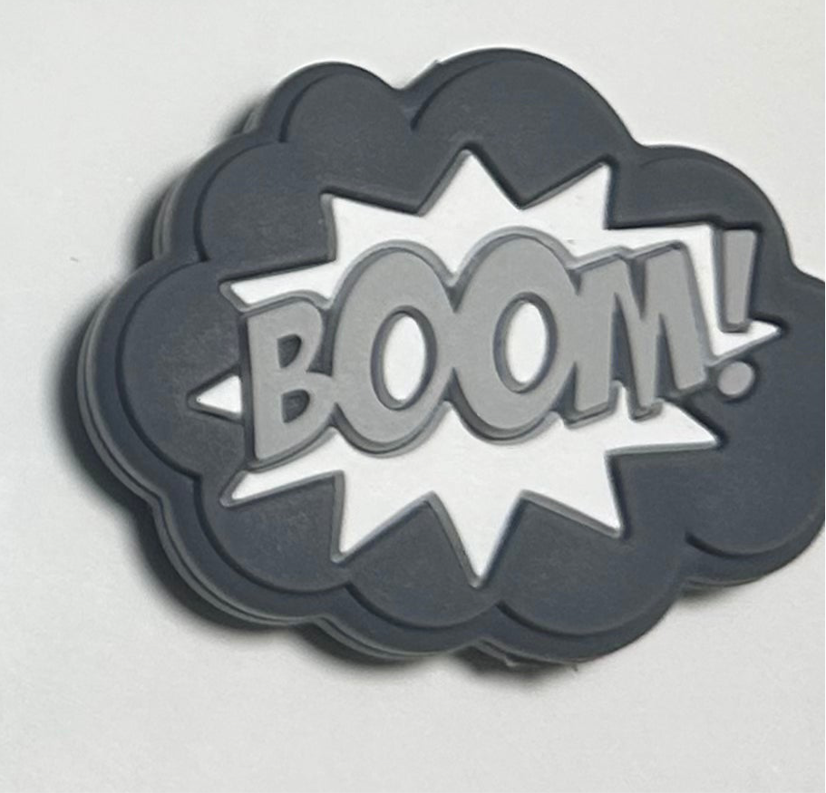 Comic word bubble Silicone Focal Bead