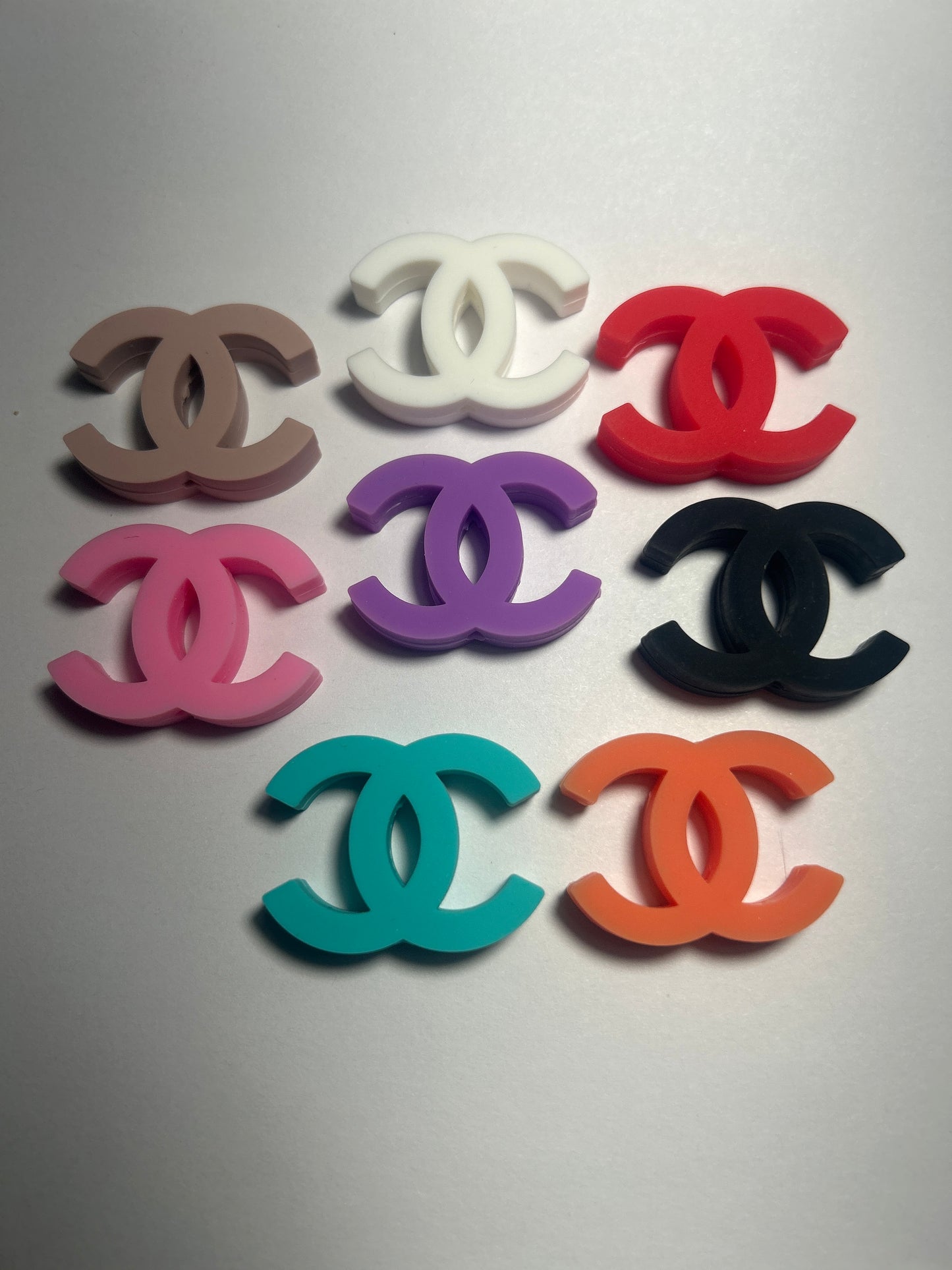 Cee Cee Solid Color Letters Silicone Focal Bead