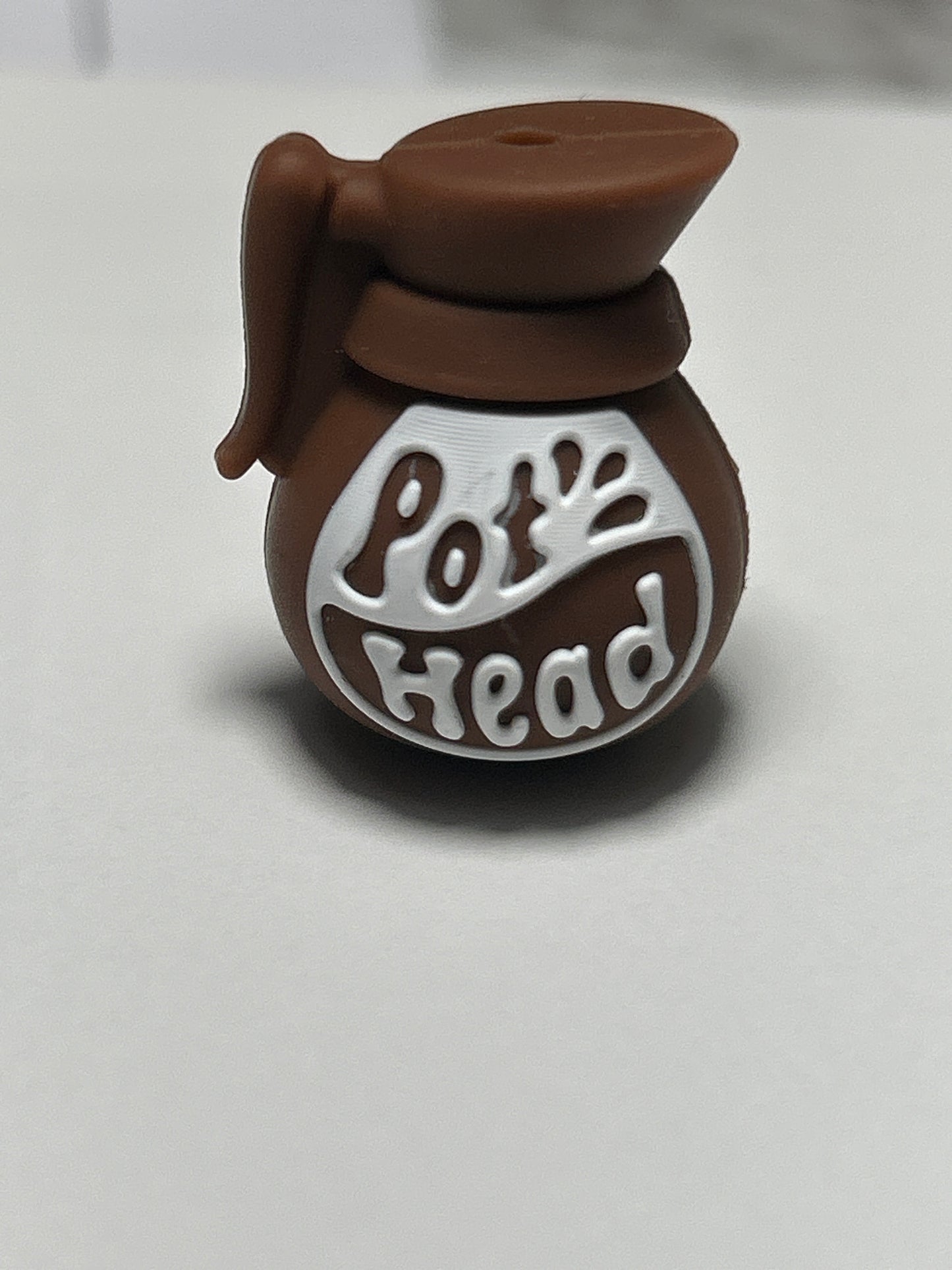 3D Coffee Pot Head or Coffee Cup w/saucer Silicone Focal Bead
