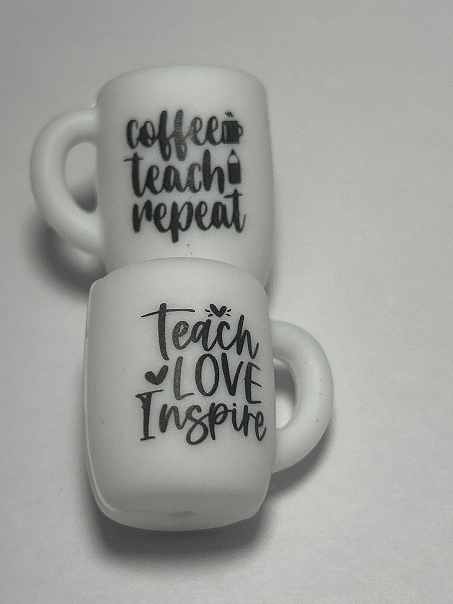 Coffee Cups - Teacher - Focal Bead