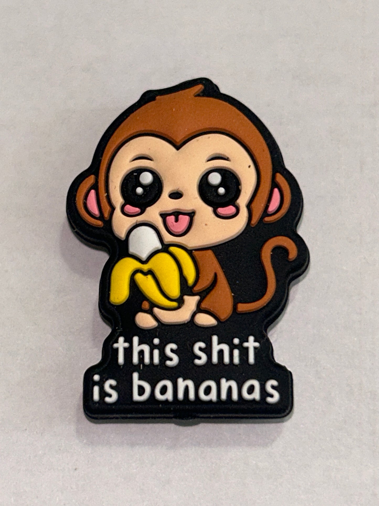 This $hit is Bananas-Silicone Focal bead