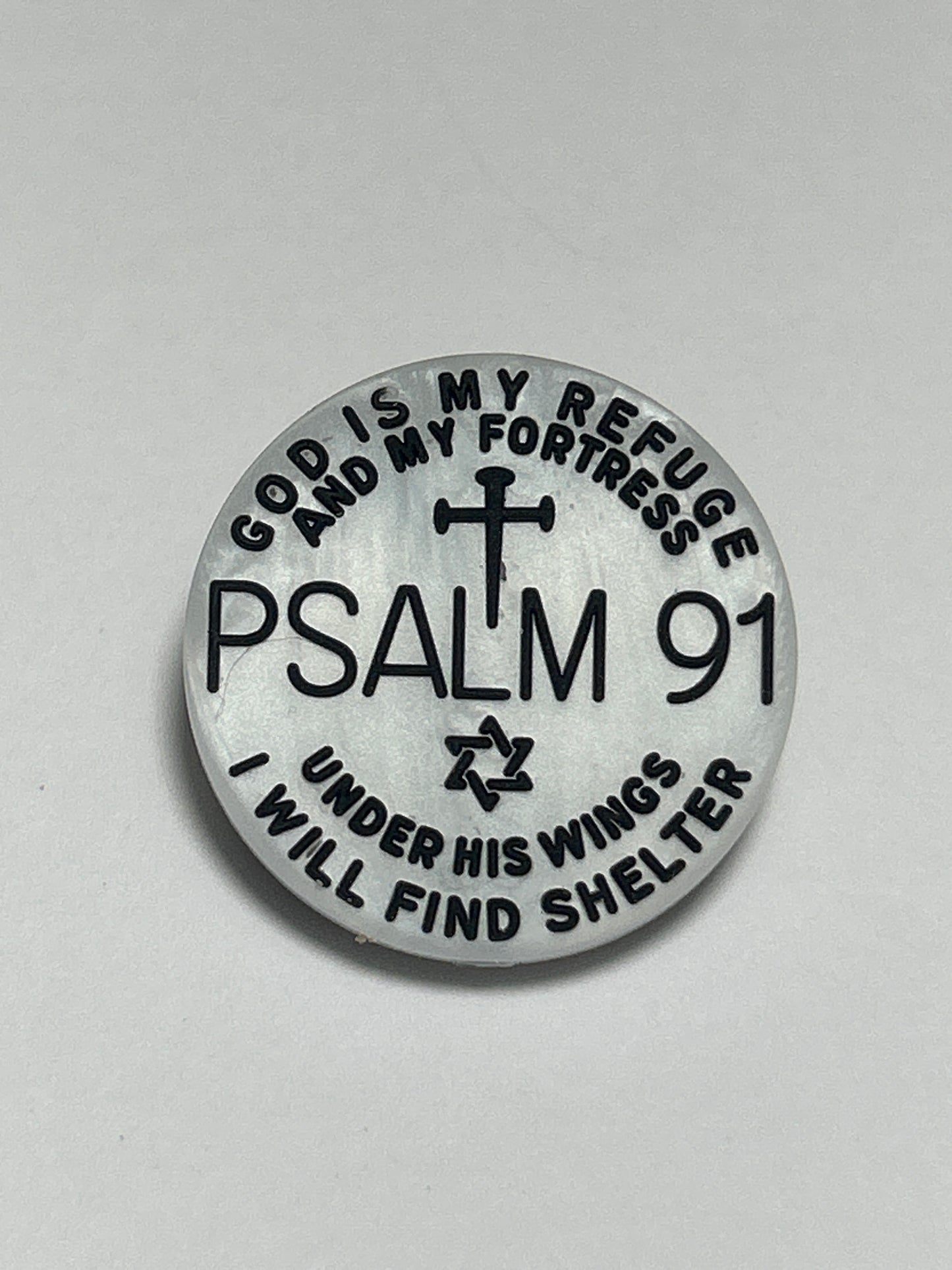 GOD is my refuge and my fortress - Silicone Focal Bead