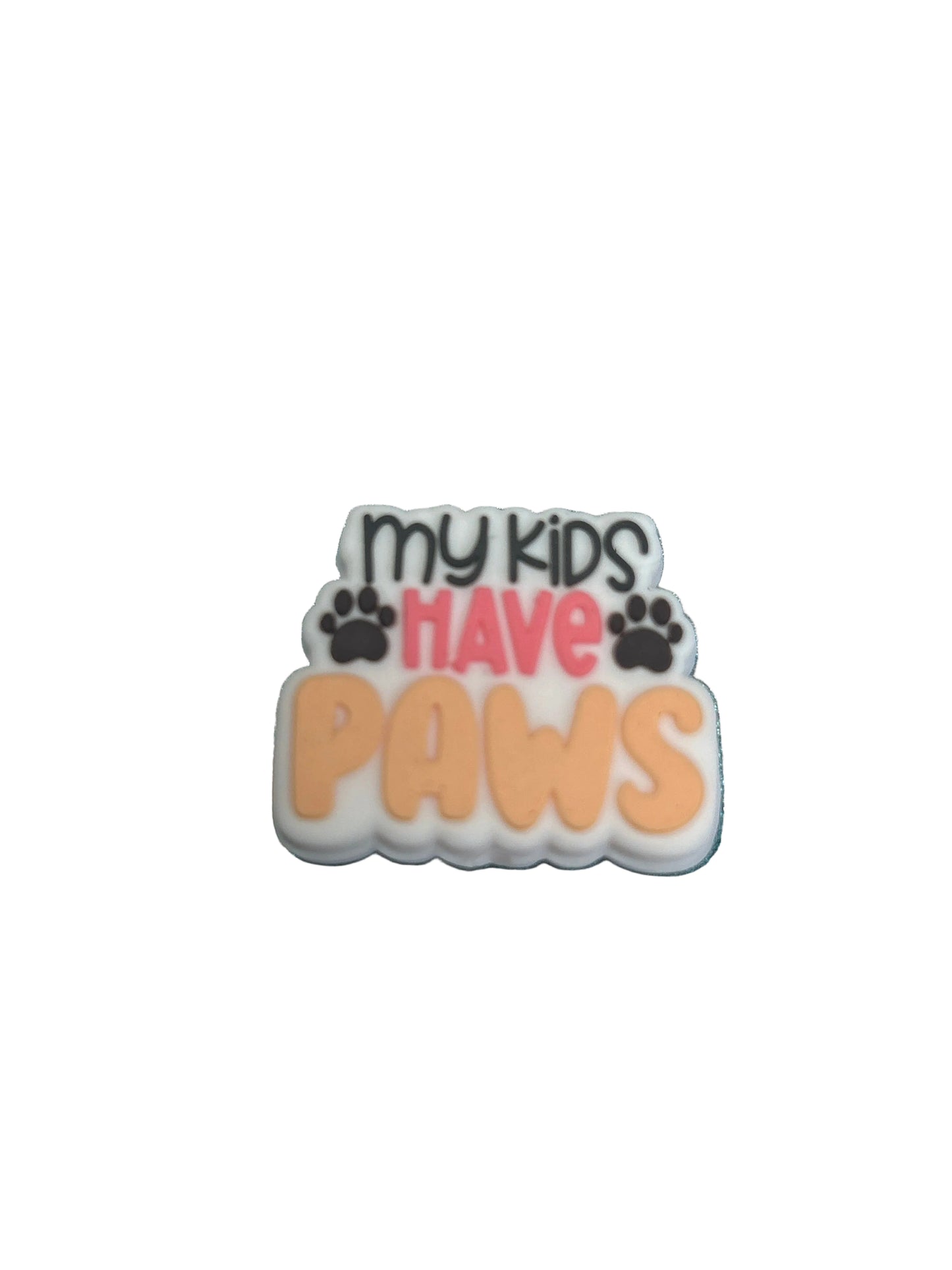 My kids have paws - Focal Bead