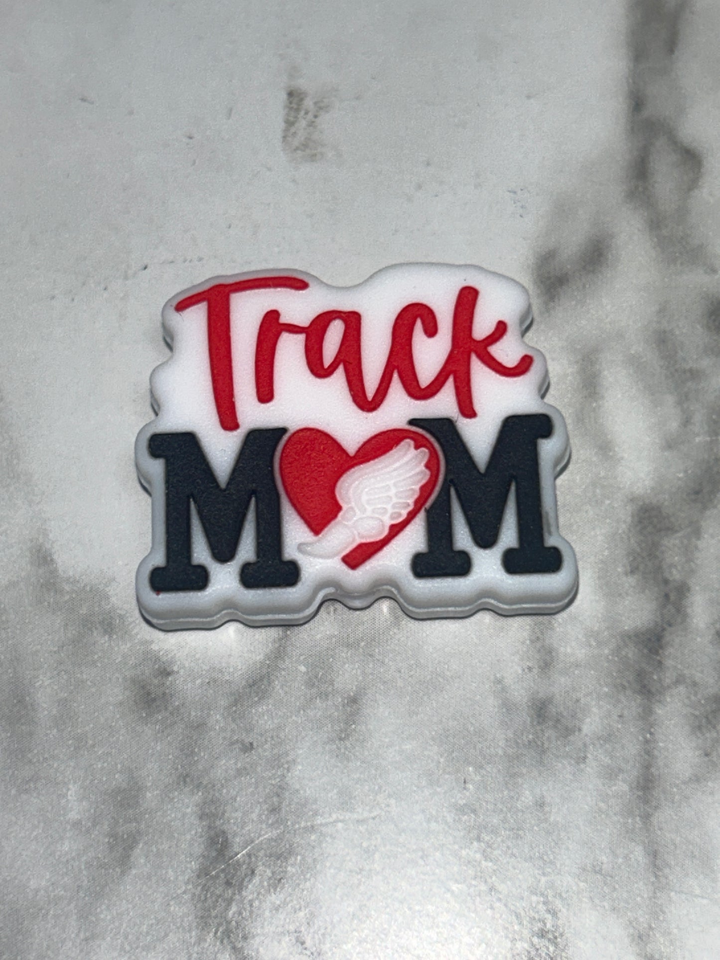 Track Mom Silicone Focal Bead