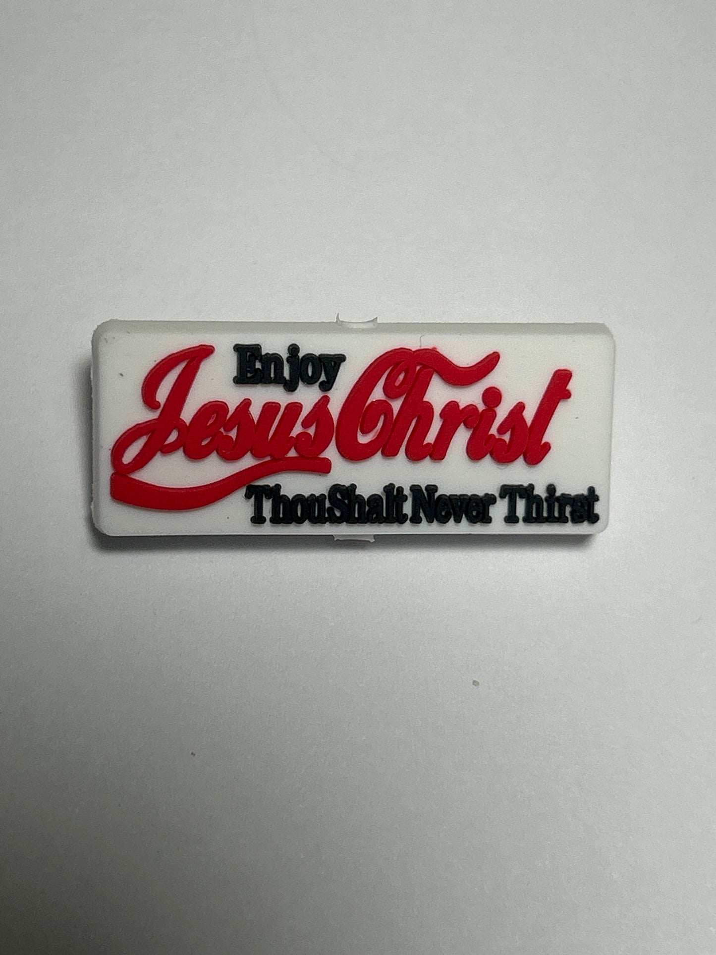Enjoy Jesus Christ or Prayer is powerful -Silicone Focal Bead
