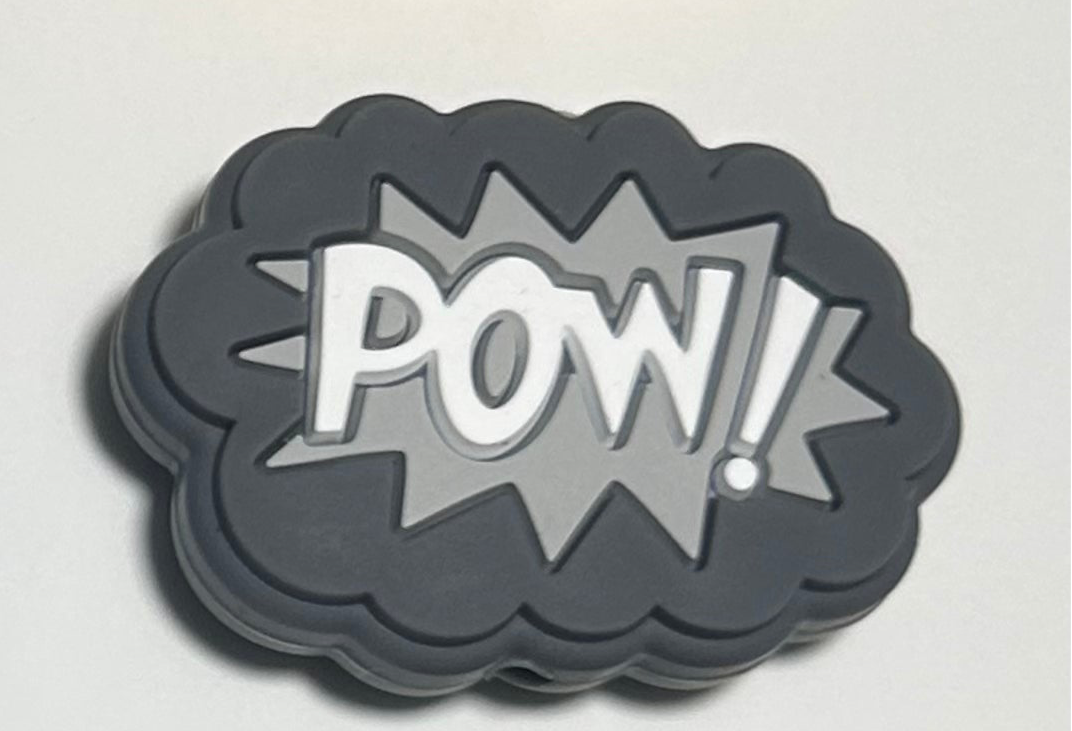 Comic word bubble Silicone Focal Bead