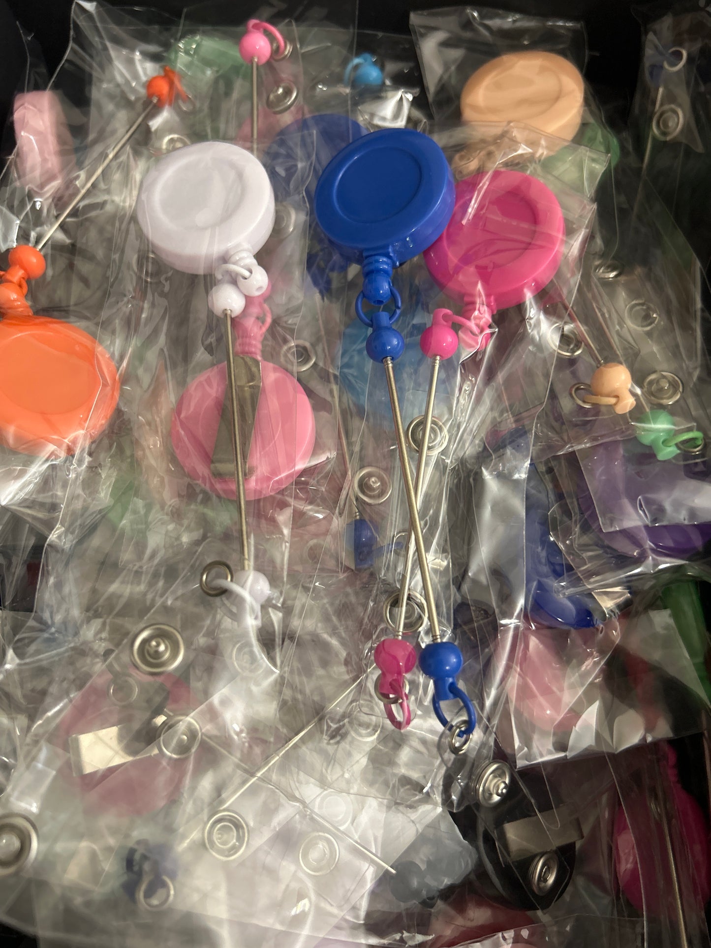 Beadable Badge Reel Bars