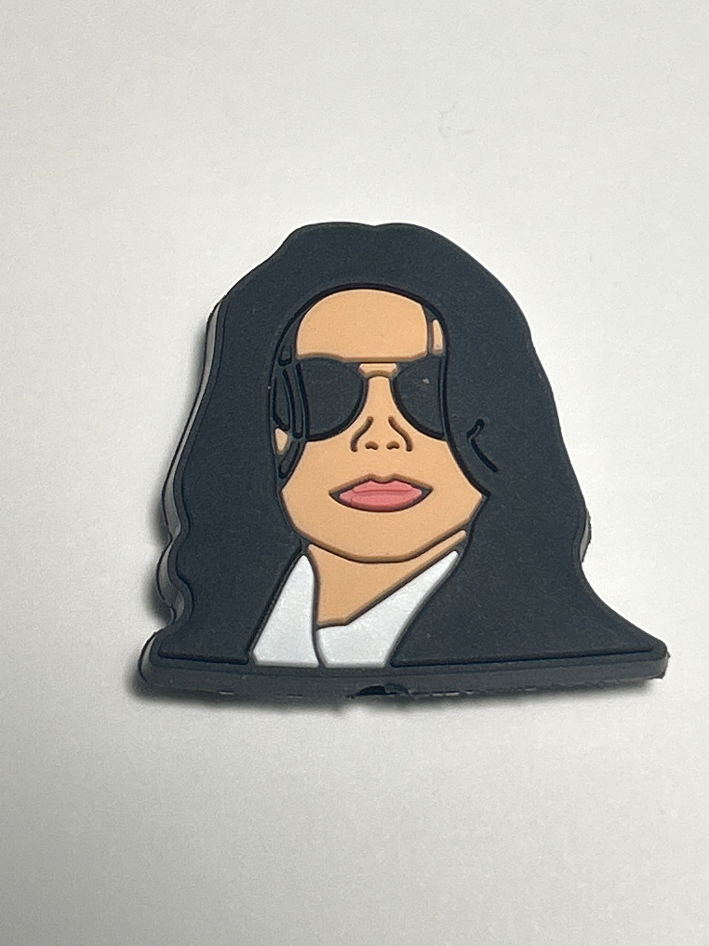 MJ King of Pop Silicone Focal Bead