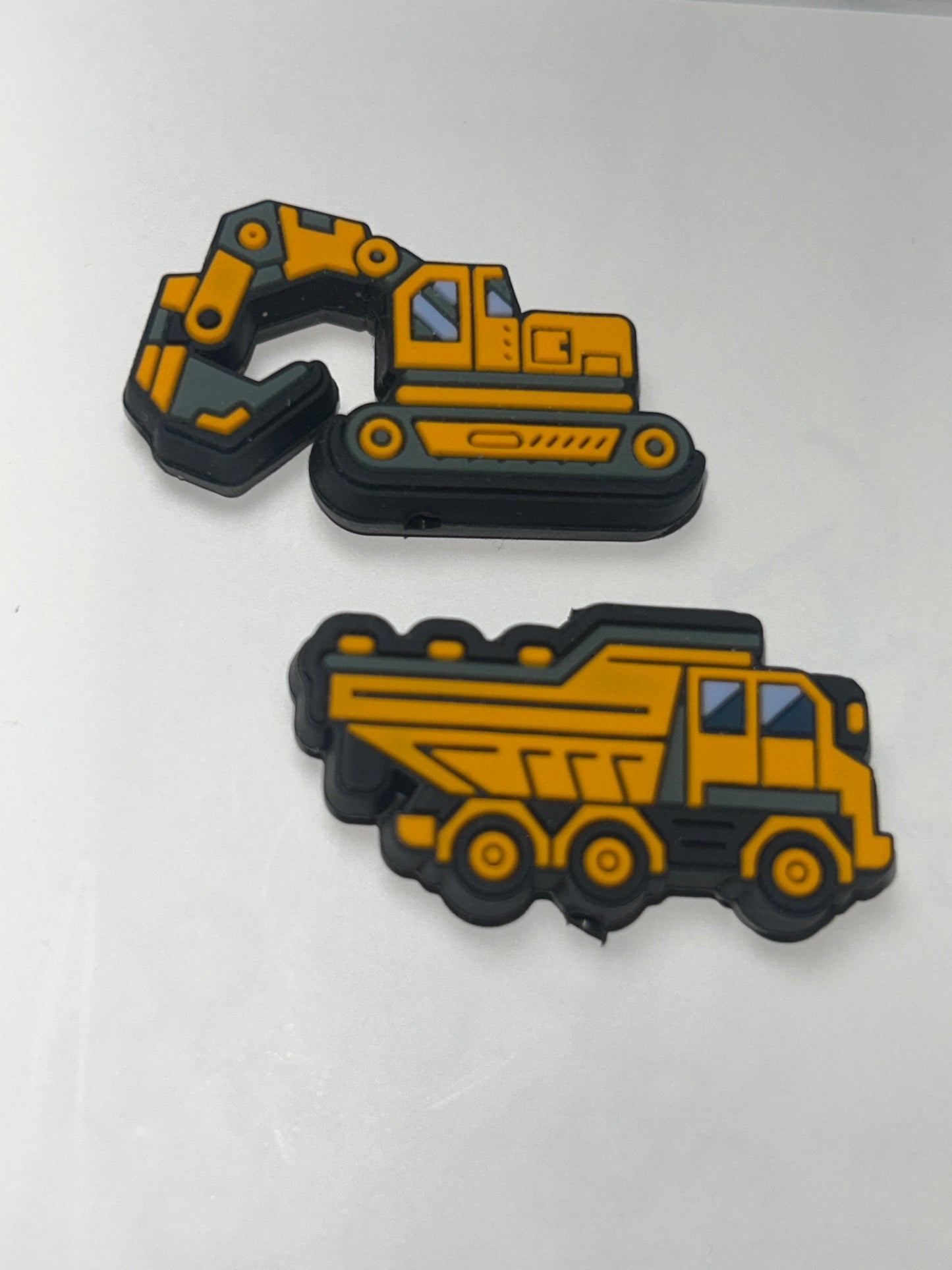 Construction Equipment Silicone Focal Bead