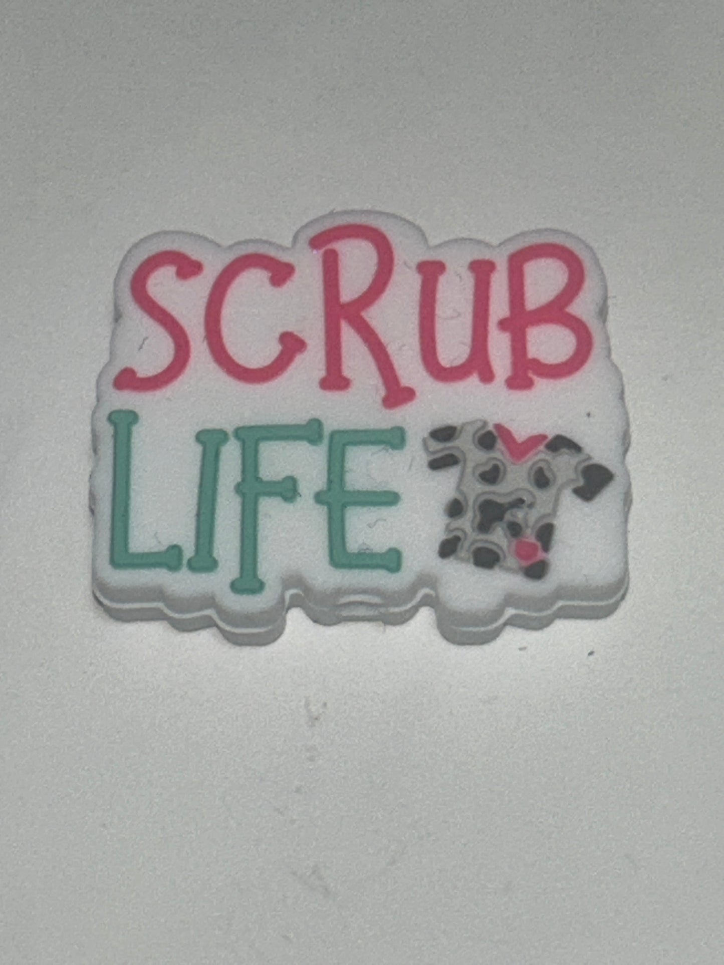 Scrub Life Silicone Focal Bead