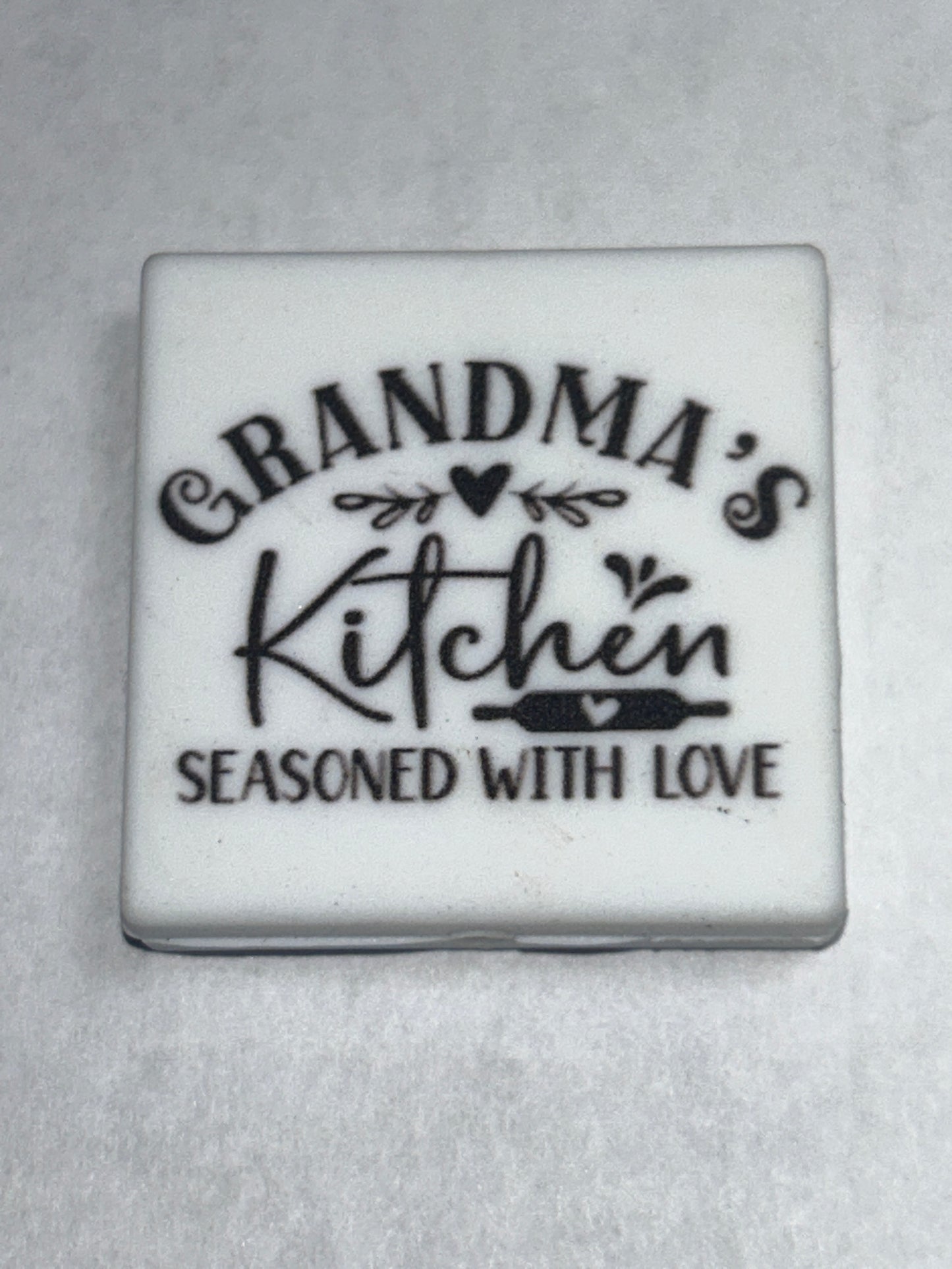 Grandma’s Kitchen seasoned with love Silicone Focal Bead