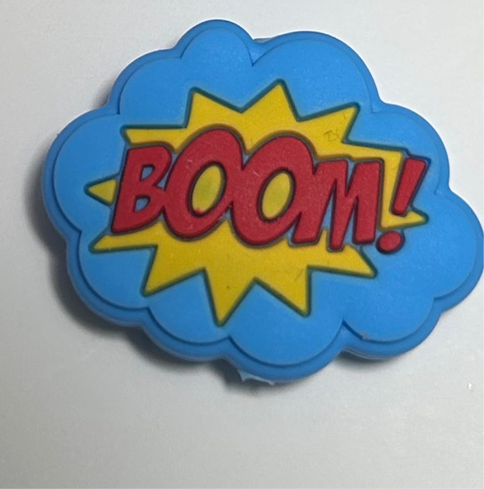 Comic word bubble Silicone Focal Bead