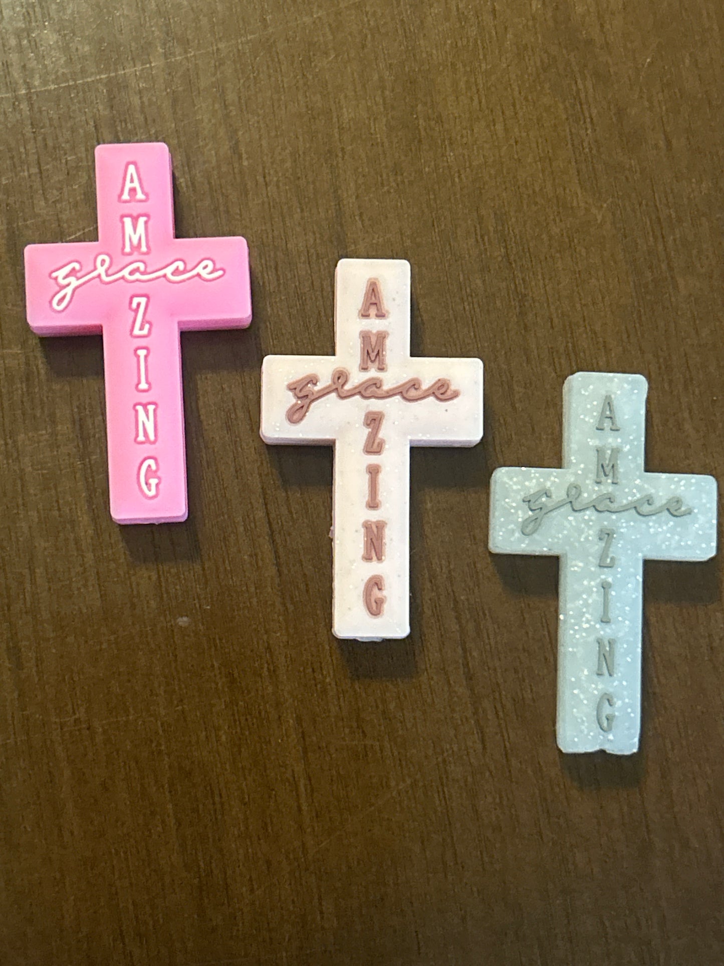 Amazing Gross Cross Silicone Focal Bead
