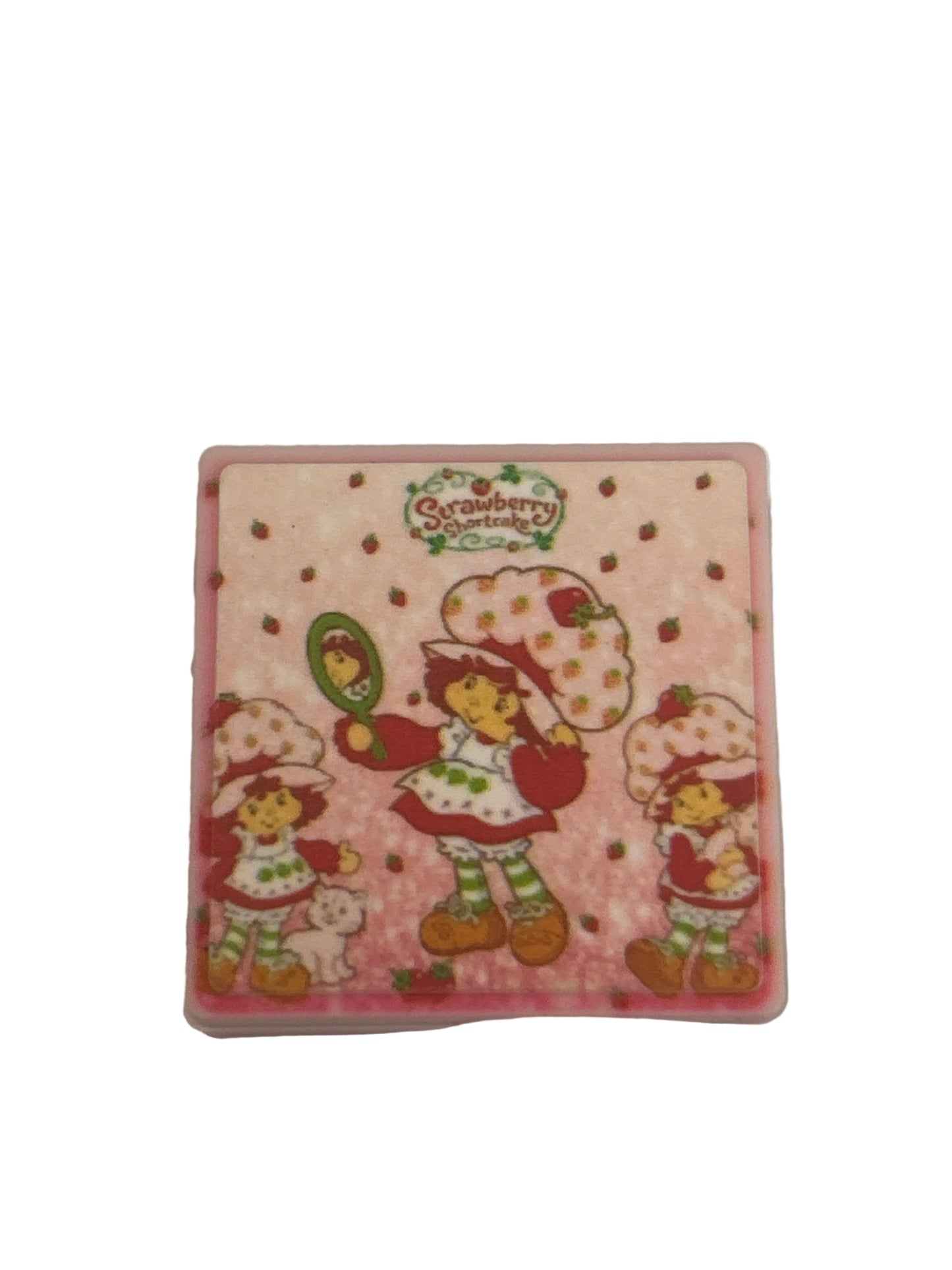 Strawberry Shortcake- Square Focal Bead