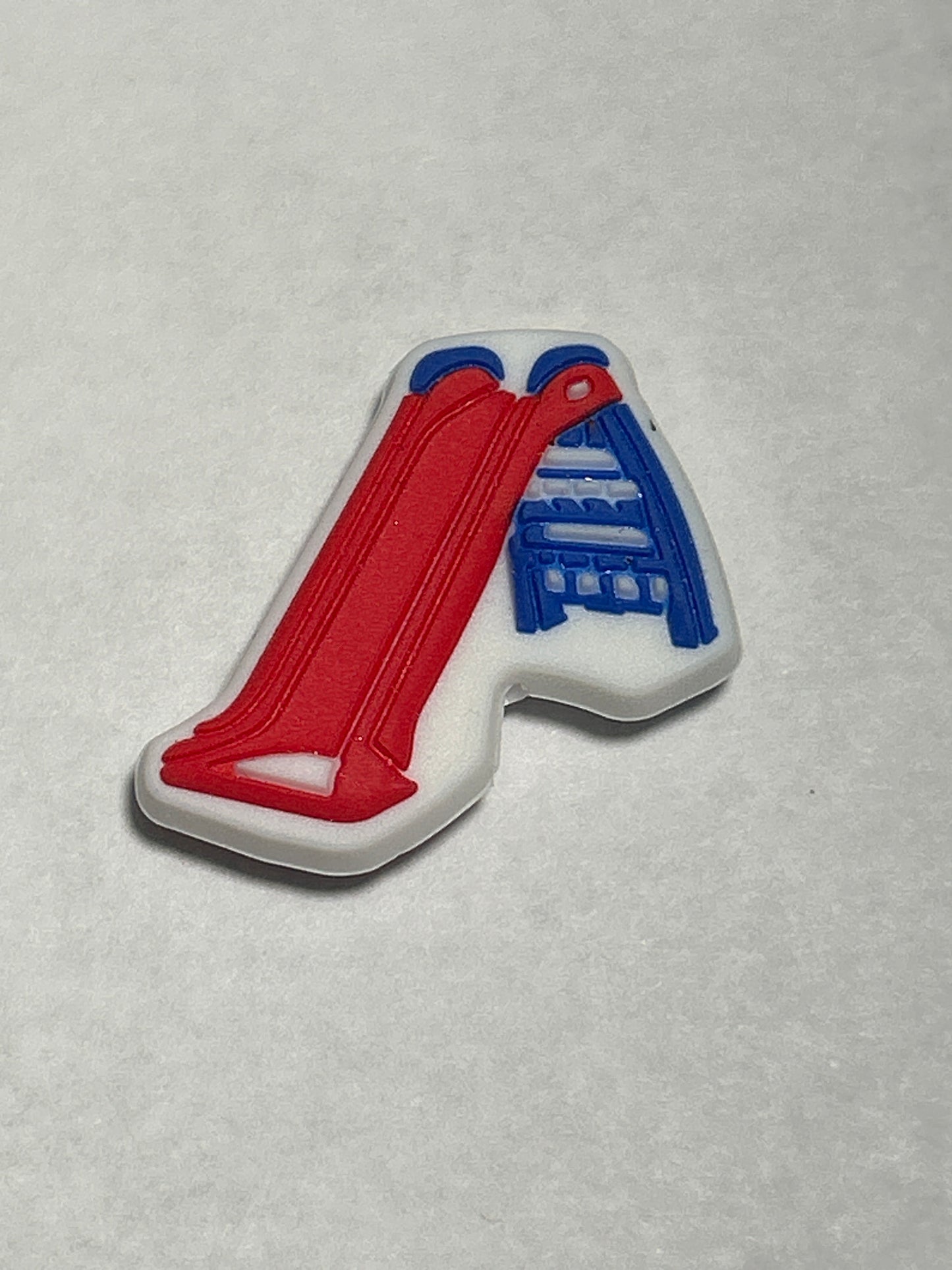 Red Slide -Silicone Focal Bead