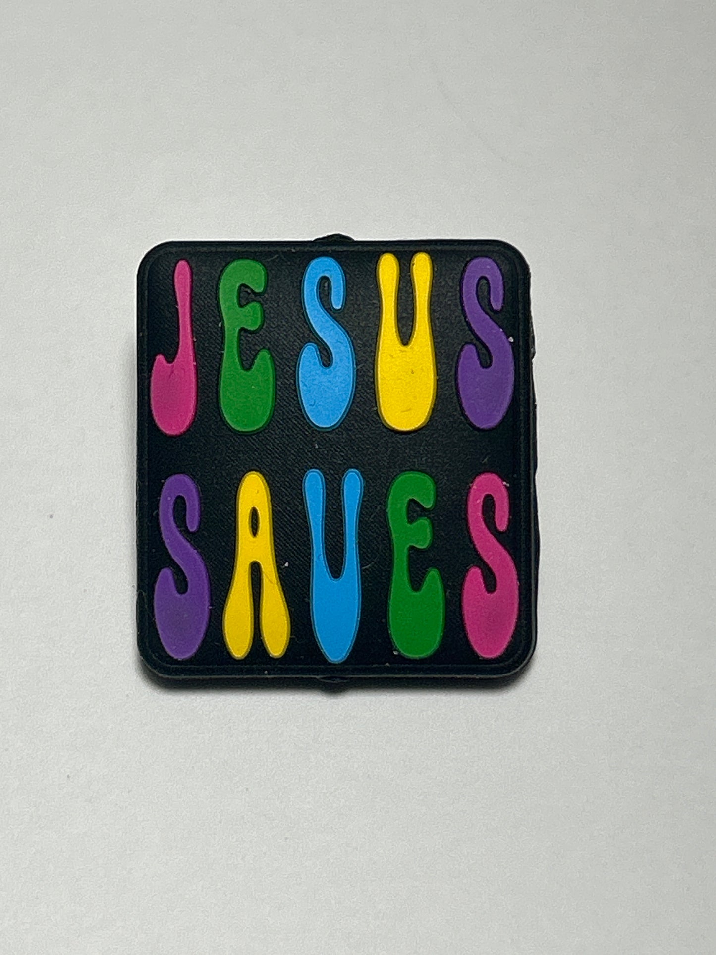 Jesus Saves -Silicone Focal Bead