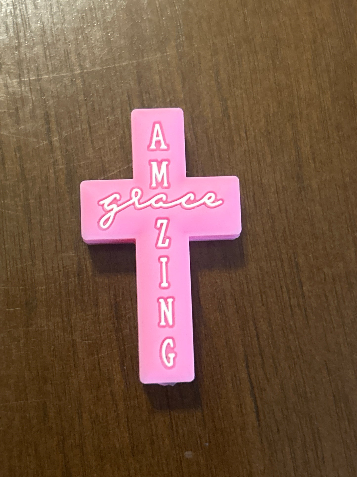 Amazing Gross Cross Silicone Focal Bead