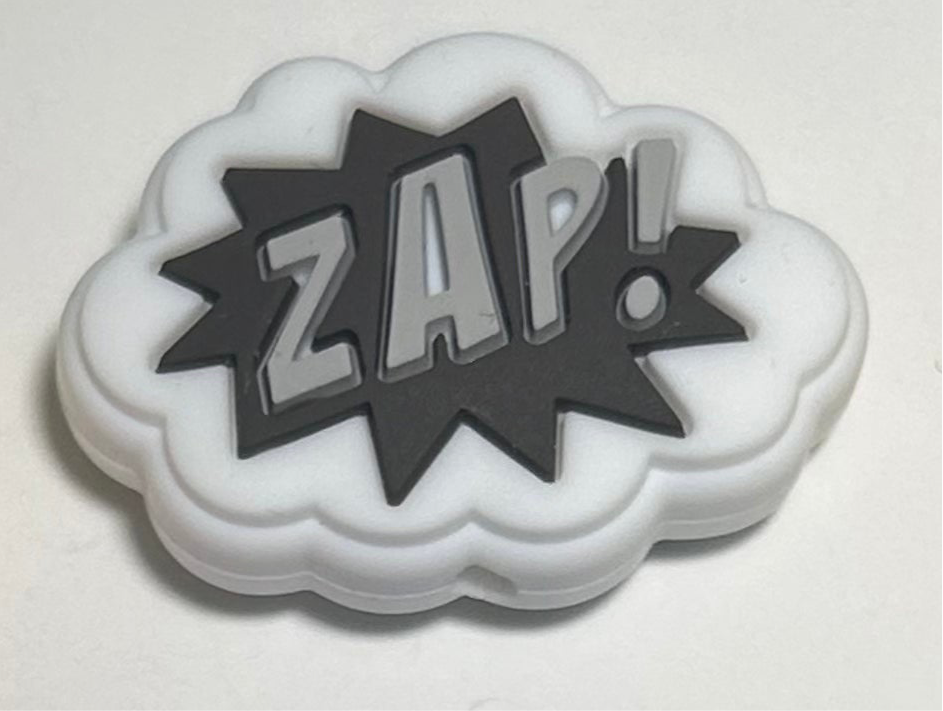 Comic word bubble Silicone Focal Bead