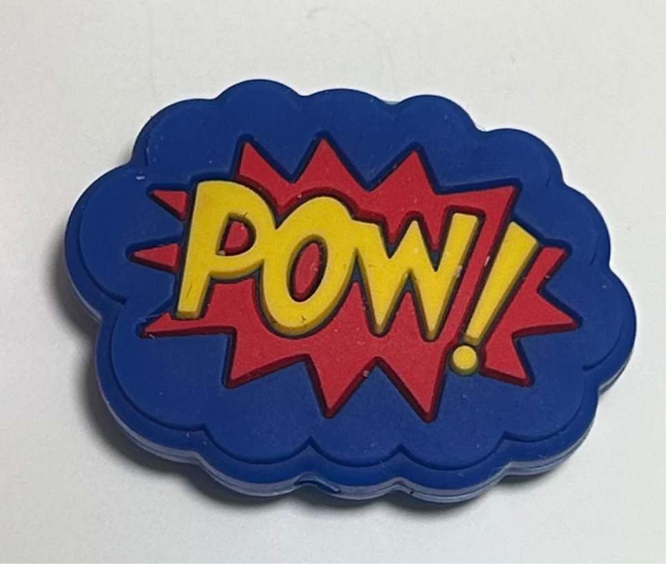 Comic word bubble Silicone Focal Bead