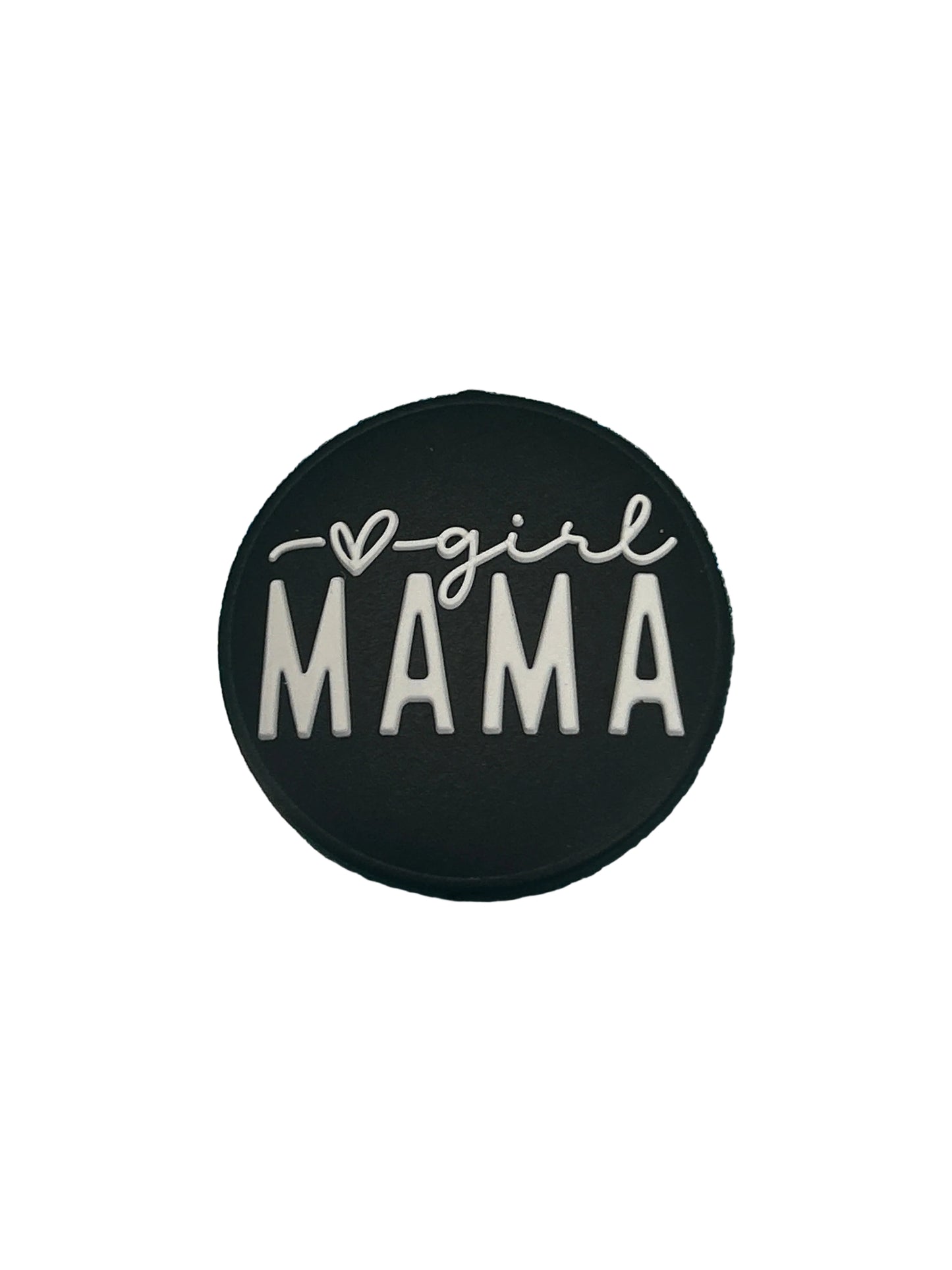 Girl Mama w/heart - Focal Bead