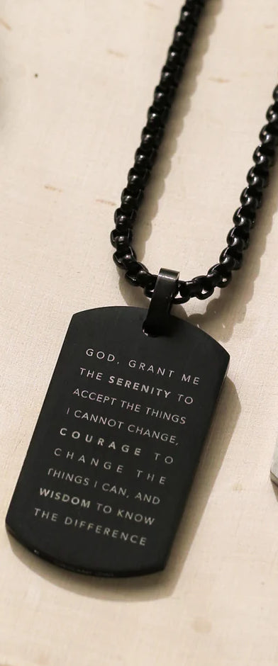 Serenity Prayer Tag Necklace -Origami Owl