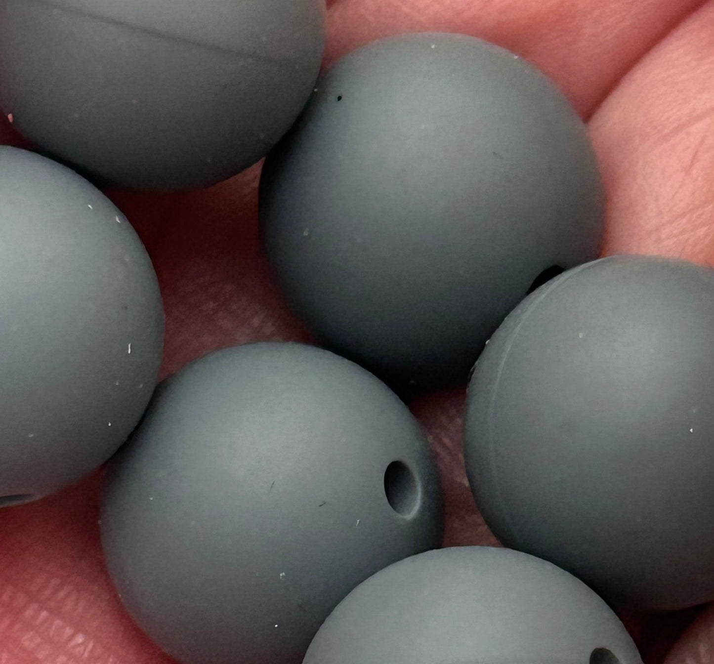 15mm - Single Round Silicone Beads