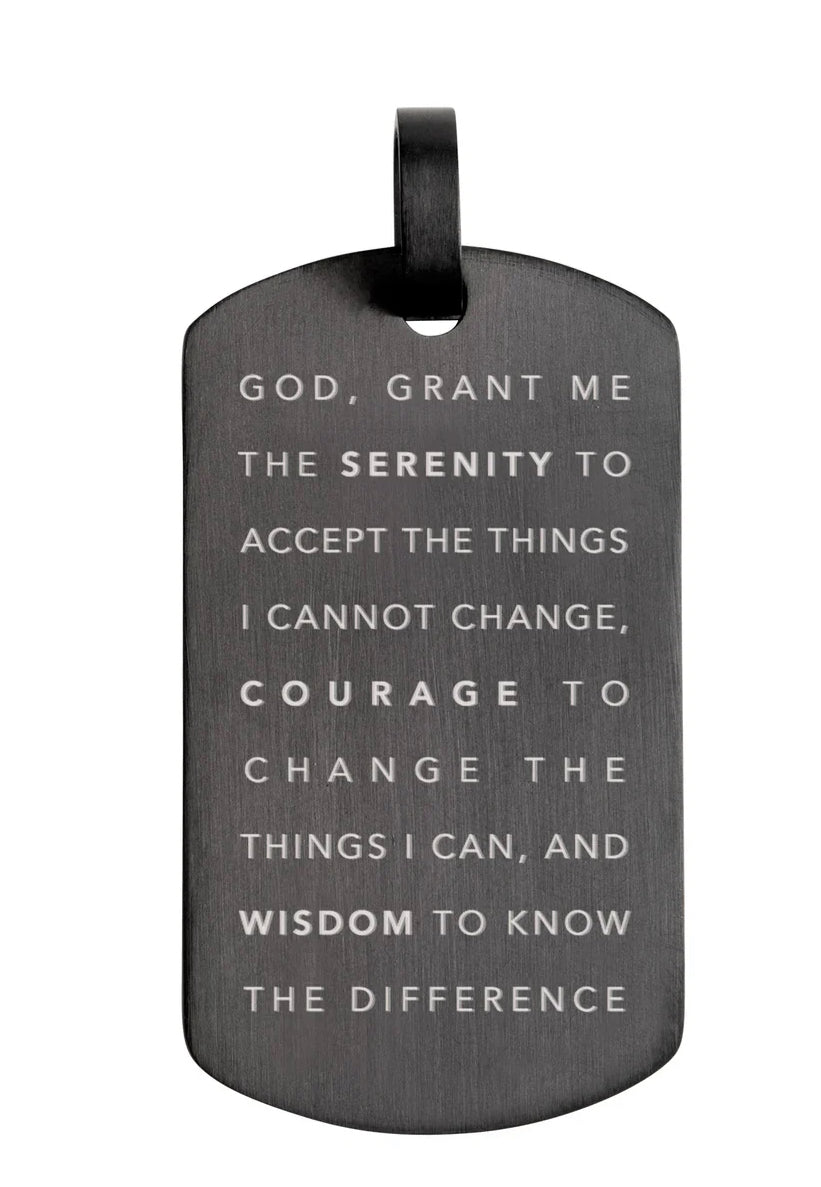 Serenity Prayer Tag Necklace -Origami Owl