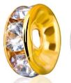 Rhinestone Spacer Beads 10mm