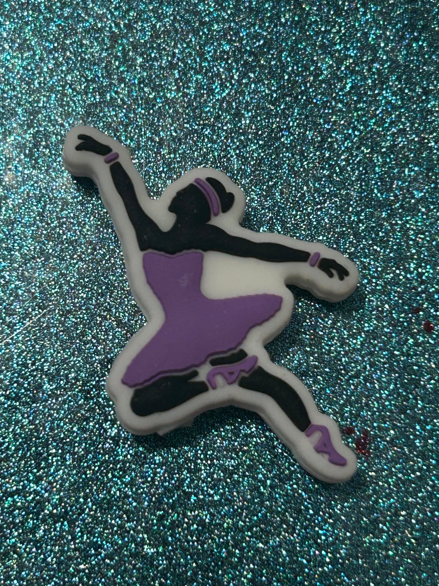 Ballerina Dancer Silicone Focal Bead