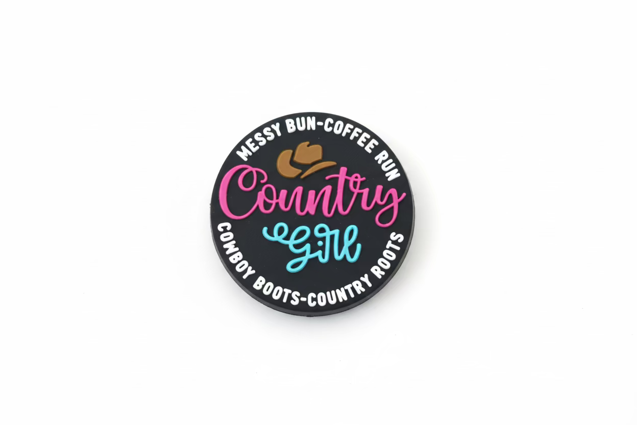 Country Girl - Messy Bun -coffee run -Silicone Focal Bead