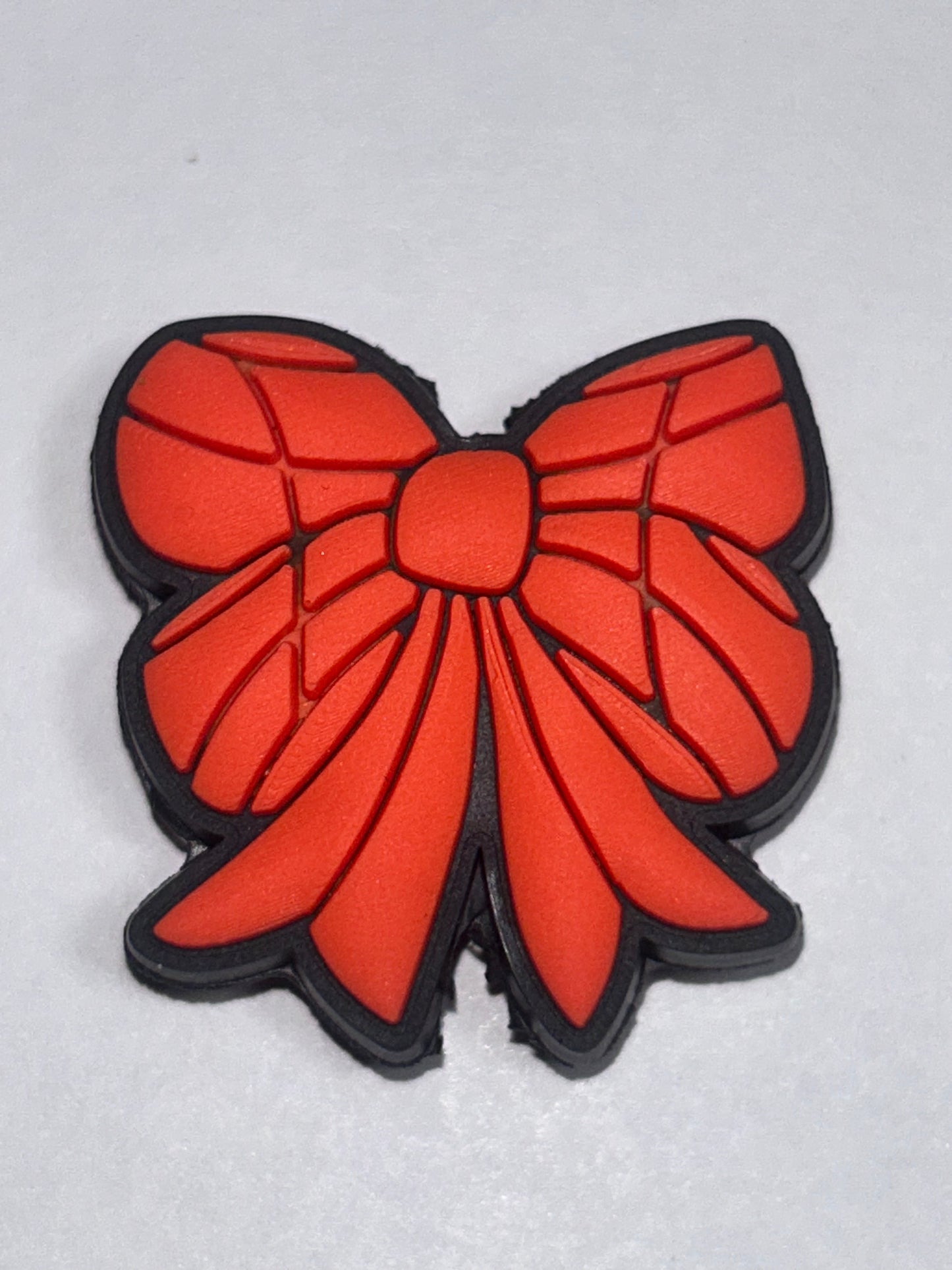 Basketball Double Bow -Silicone Focal Bead