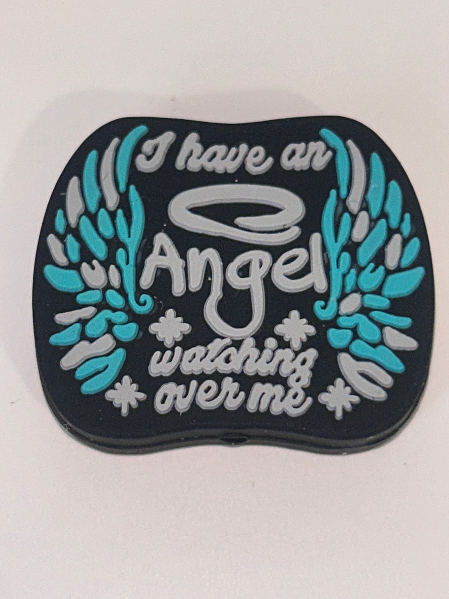 I have an Angel watching over me - Silicone Focal Bead