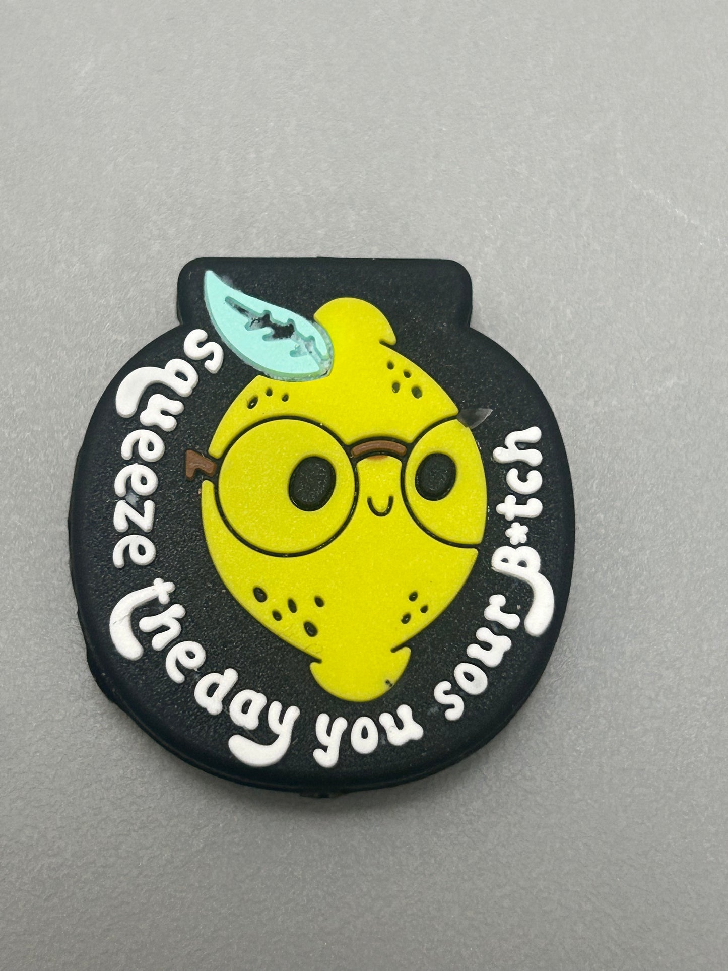 Squeeze the day you sour Bitch -Focal Bead