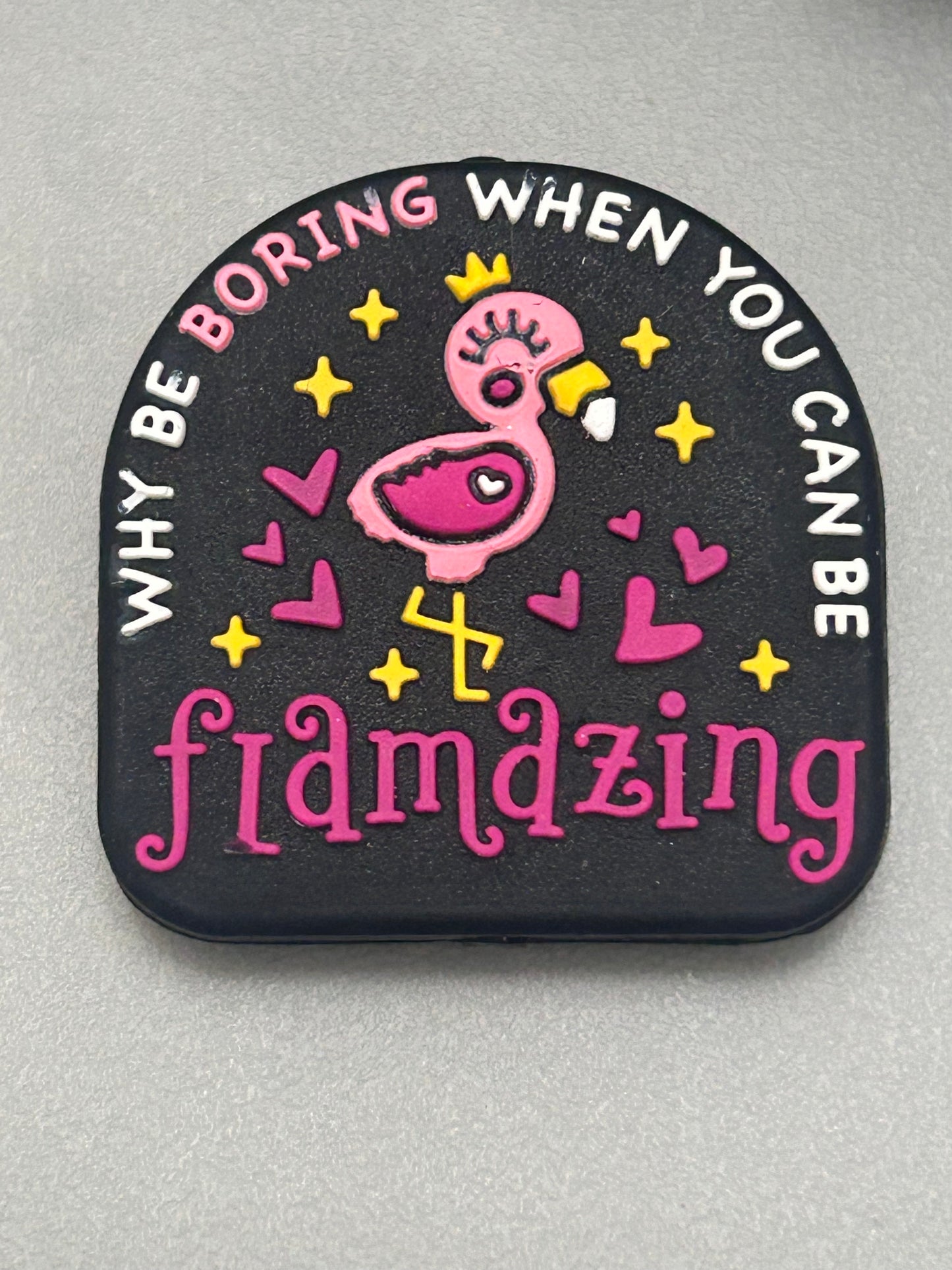 Why be boring when you can be flamazing -Focal Bead