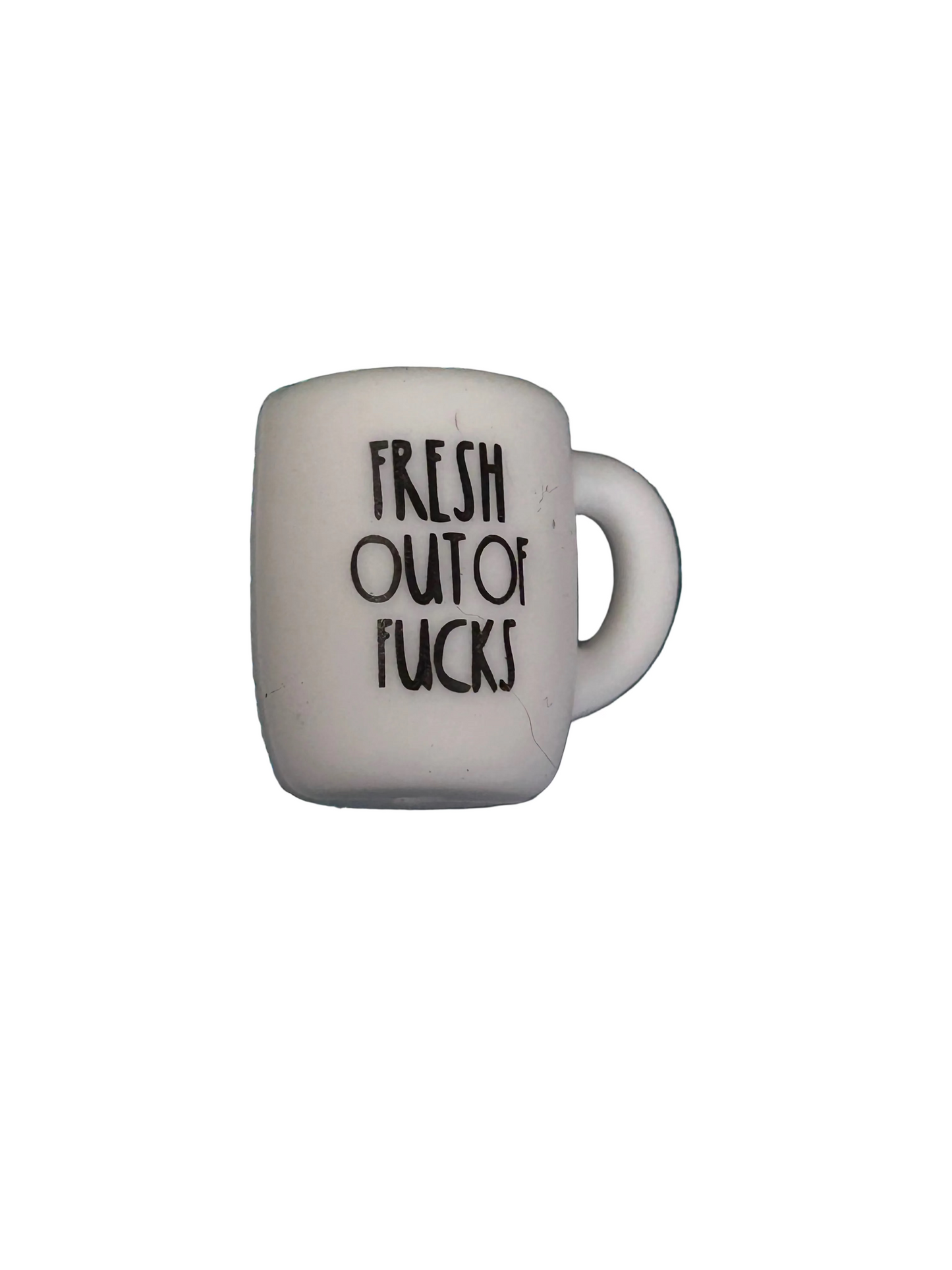 Fresh out of fucks - Coffee Cup Focal Bead