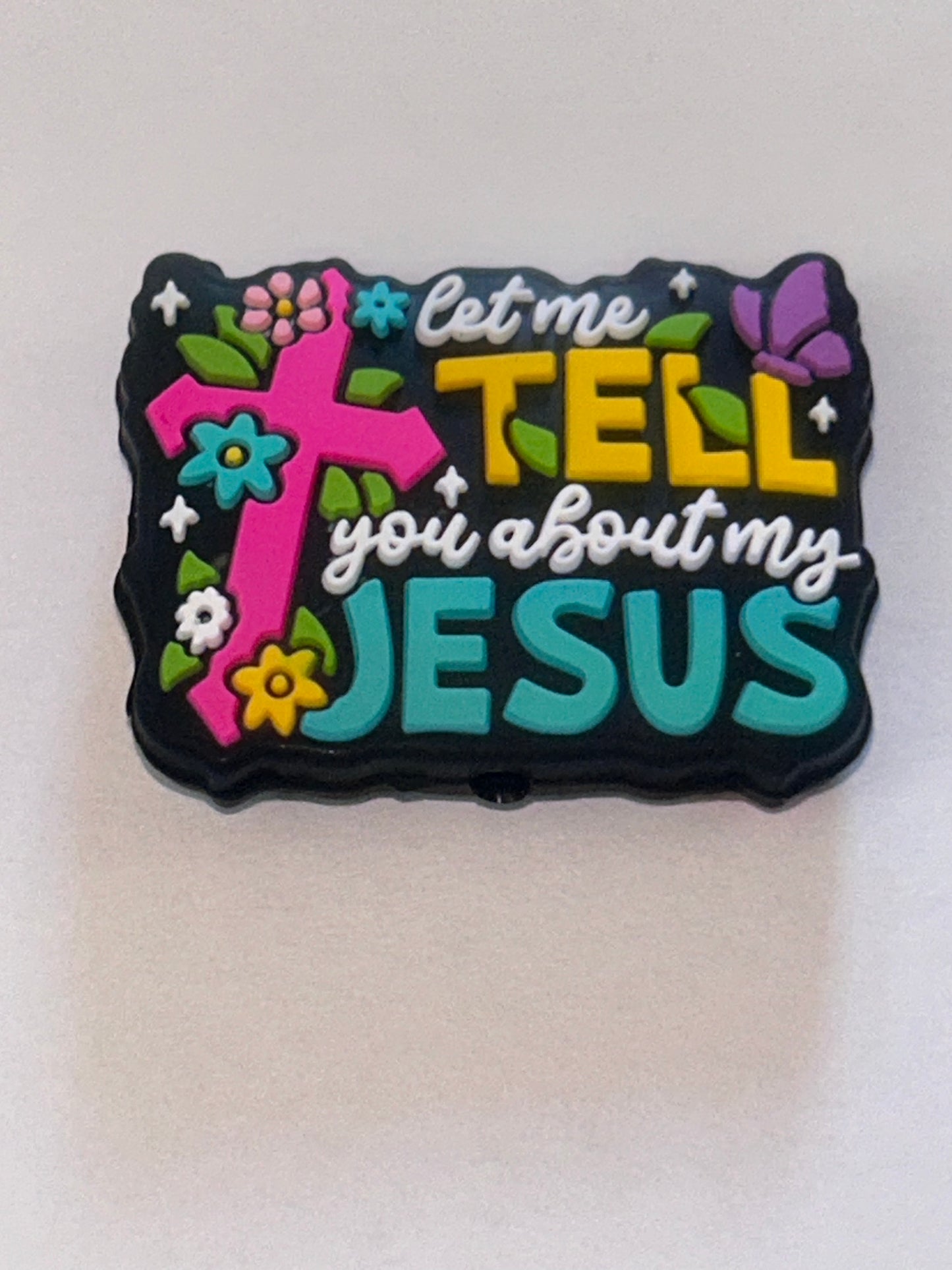 Let me tell you about my Jesus Silicone Focal Bead