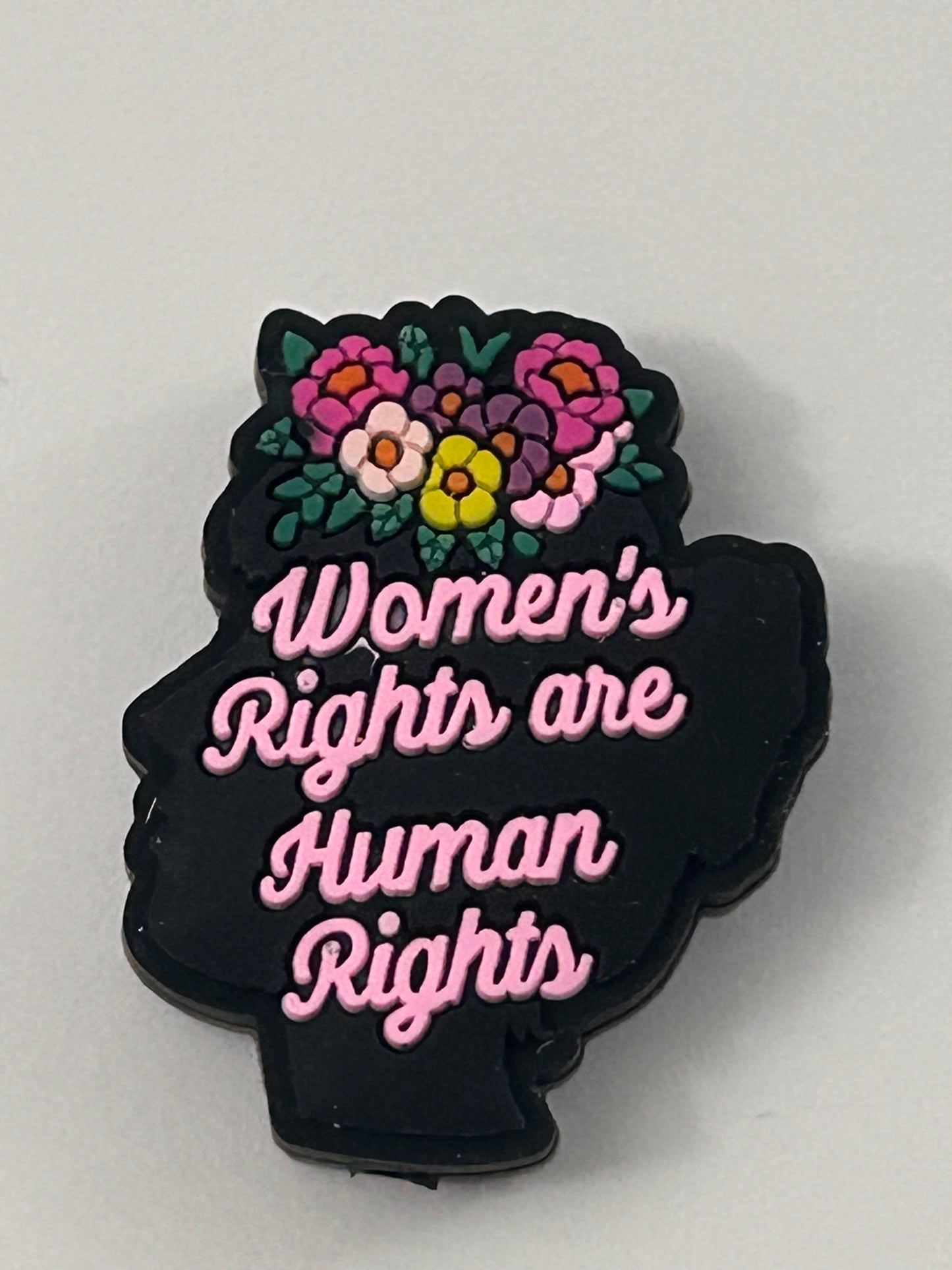Women’s Rights are Human Rights Silicone Focal Bead