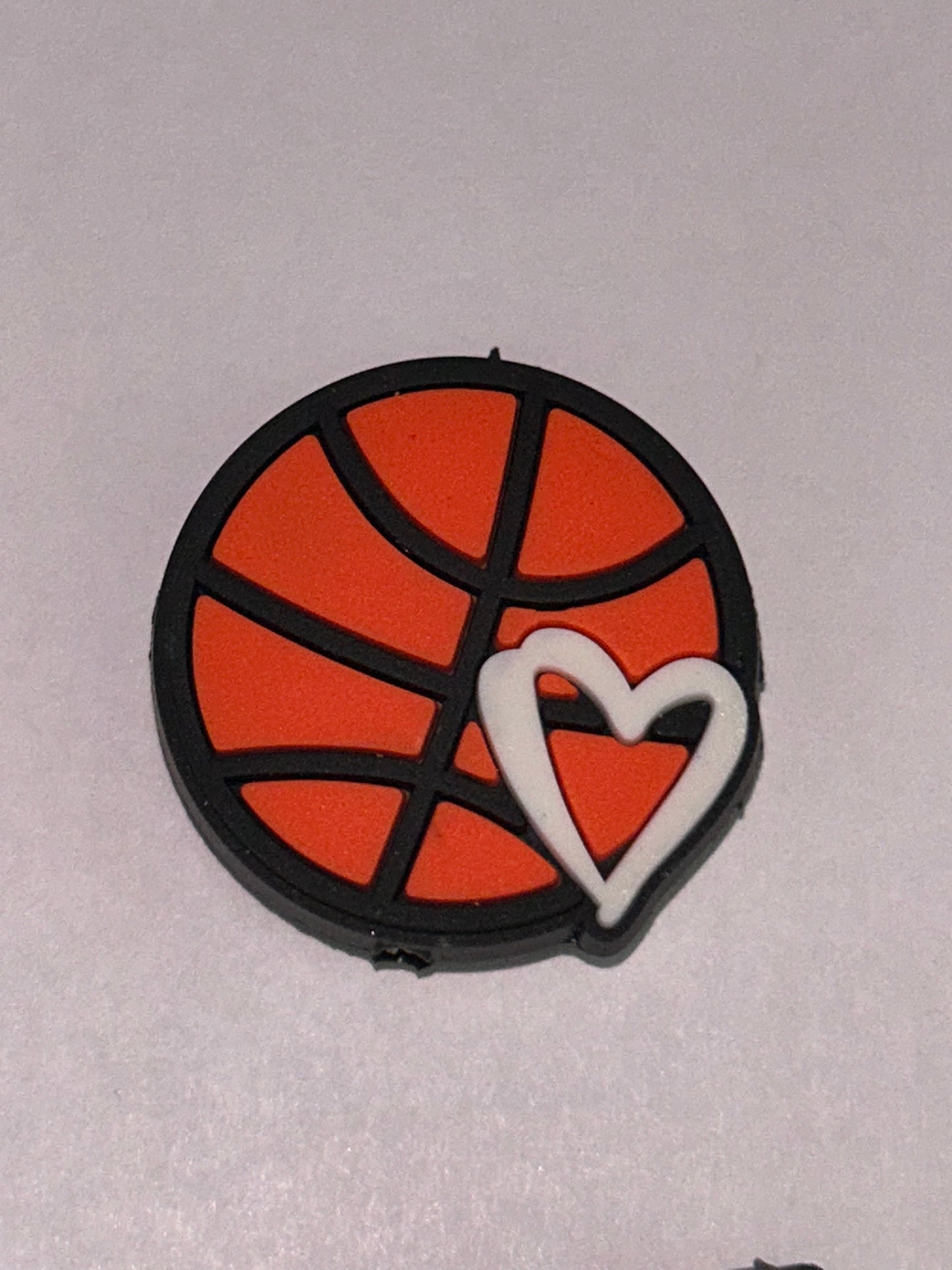 Basket Ball Silicone Focal Beads