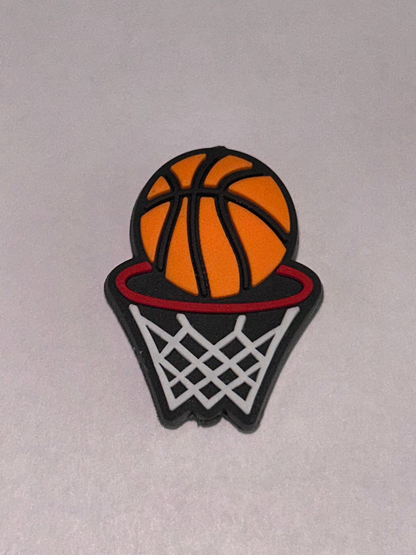 Basket Ball Silicone Focal Beads