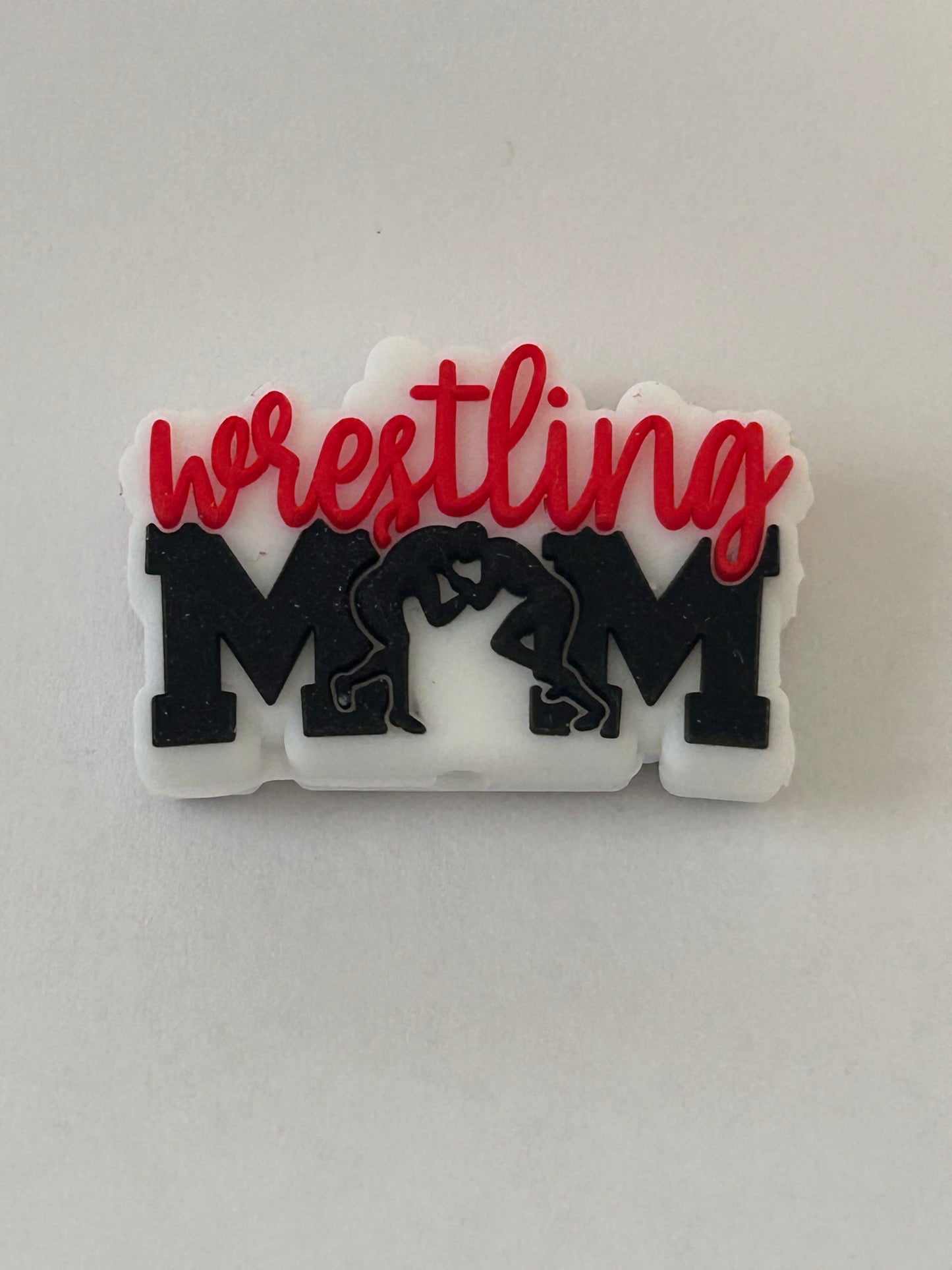 Wrestling Mom Silicone Focal Bead