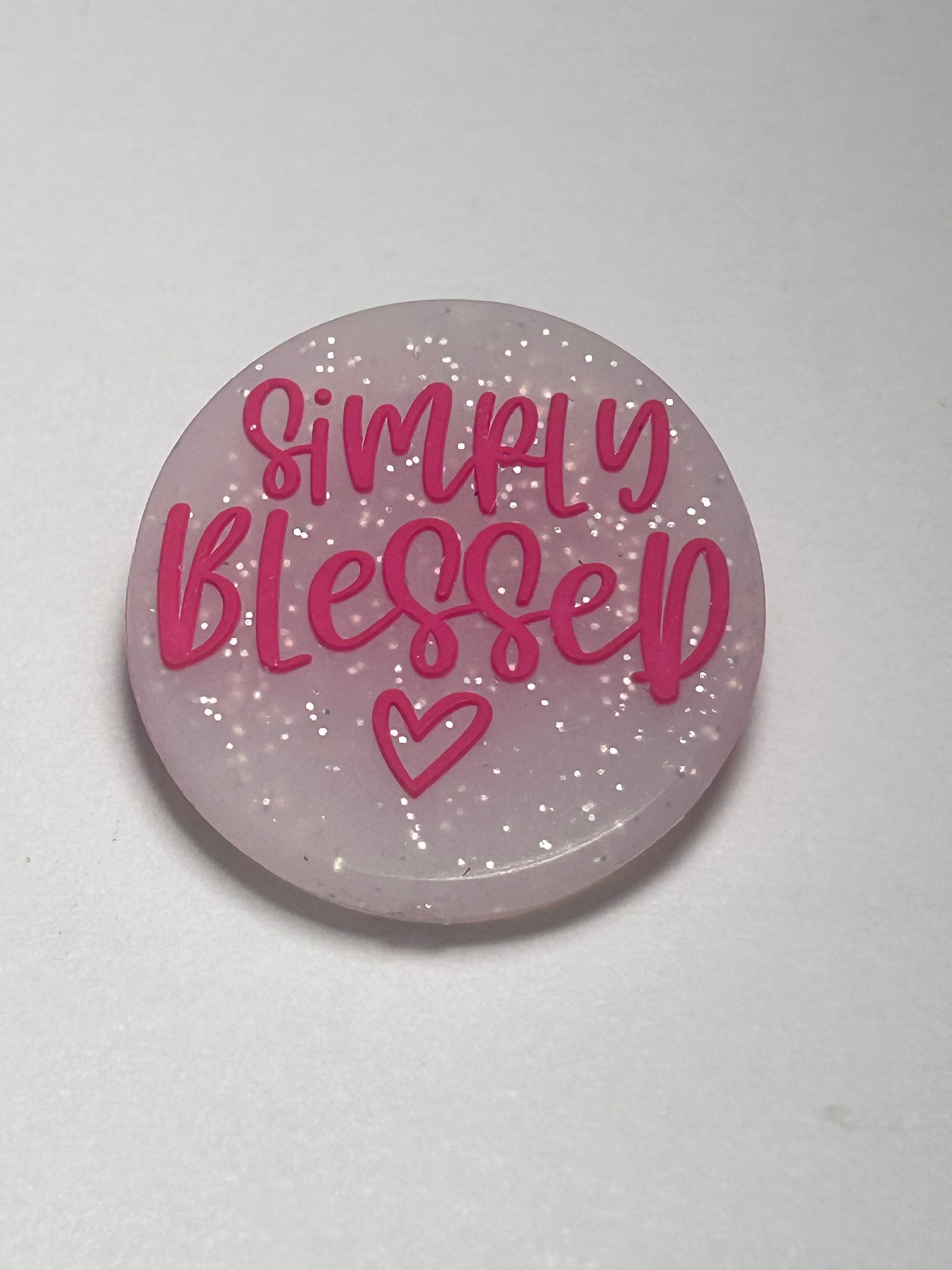 Simply Blessed Silicone Focal Bead