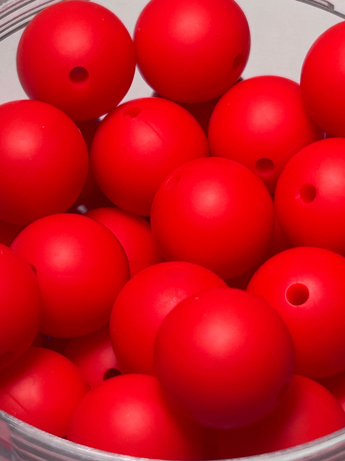 15mm - Single Round Silicone Beads