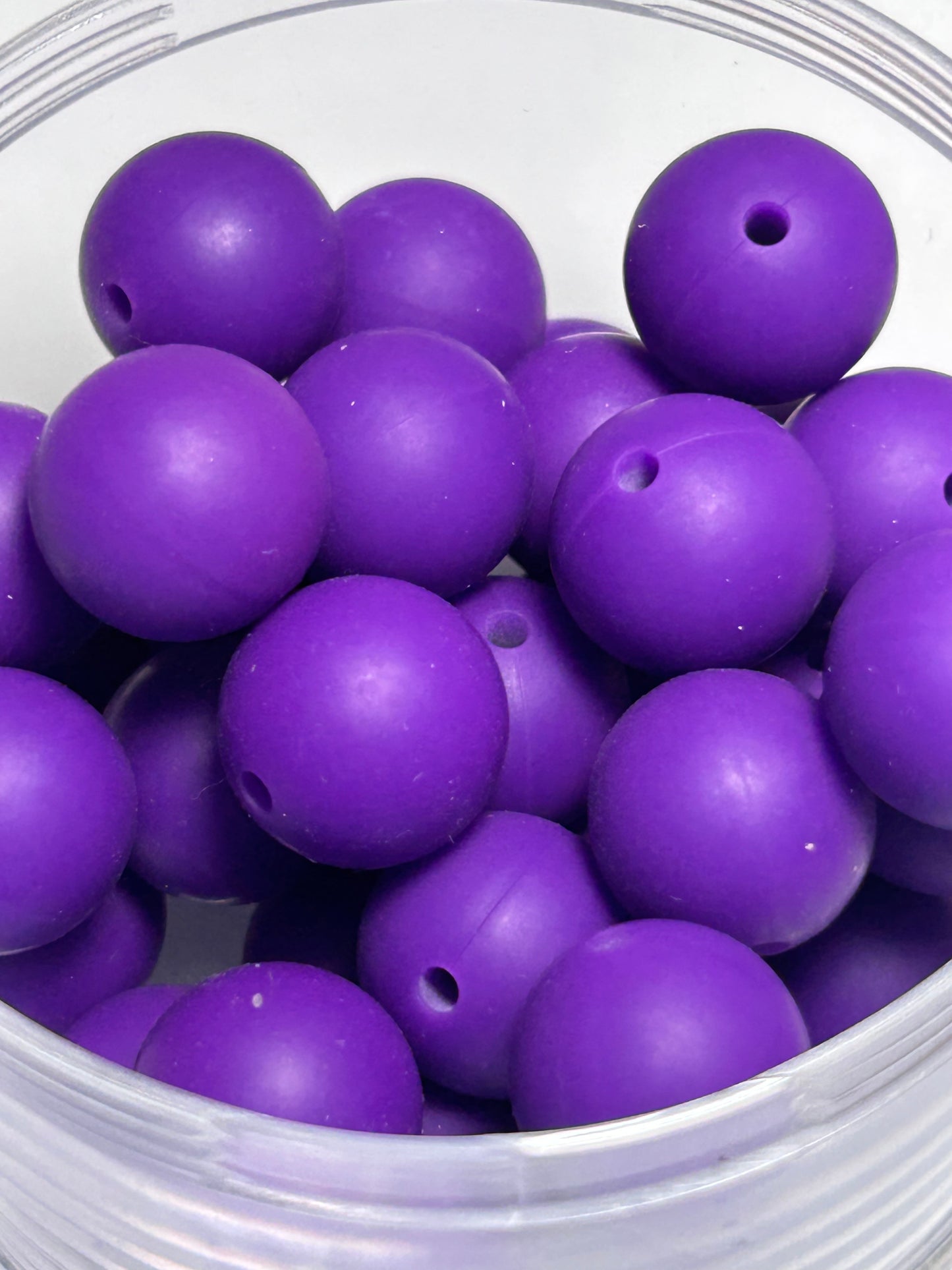 15mm - Single Round Silicone Beads