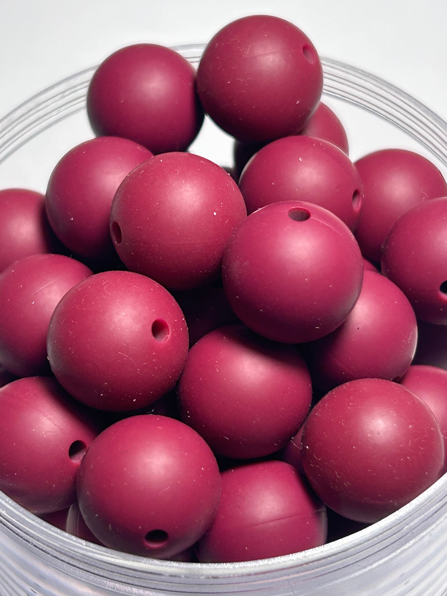 15mm - Single Round Silicone Beads